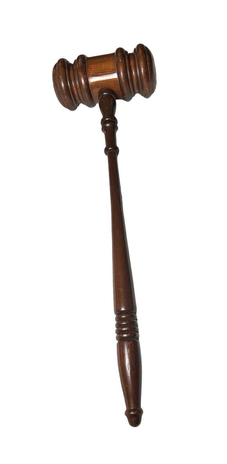 Large Oversized Wood Gavel 35” Judge Lawyer Auctioneer Chairman Ceremonial