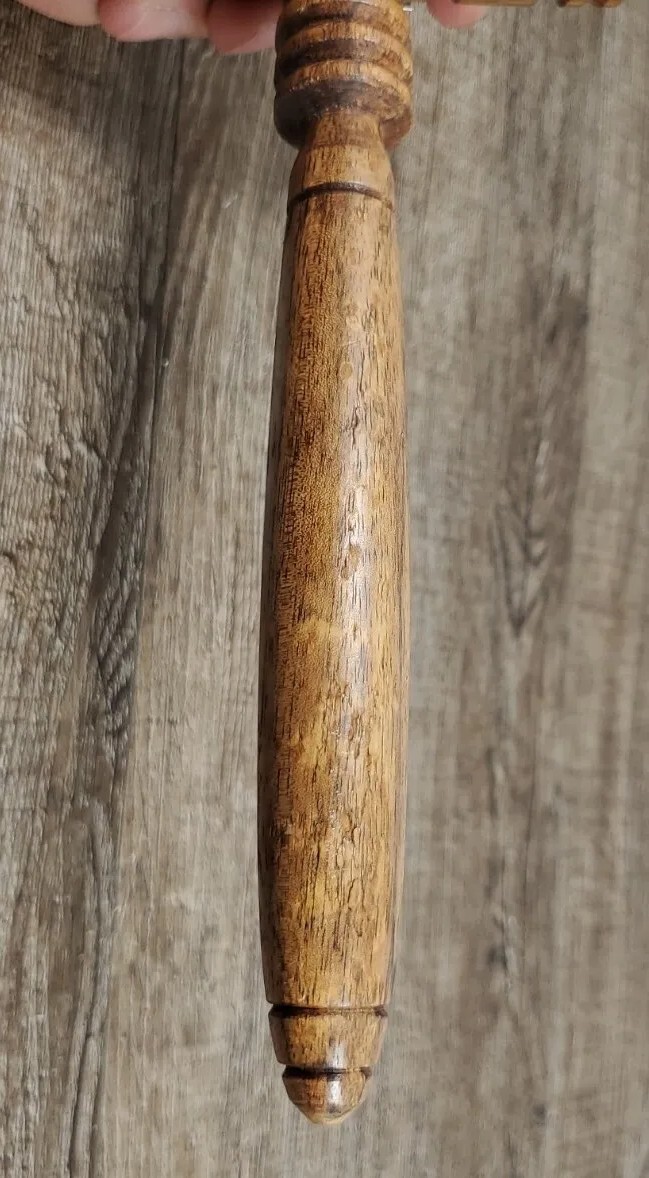 ☆Vintage☆ ~Wooden Gavel Courthouse Auctioneer Judge Kids Size 8″ Height~ ☆