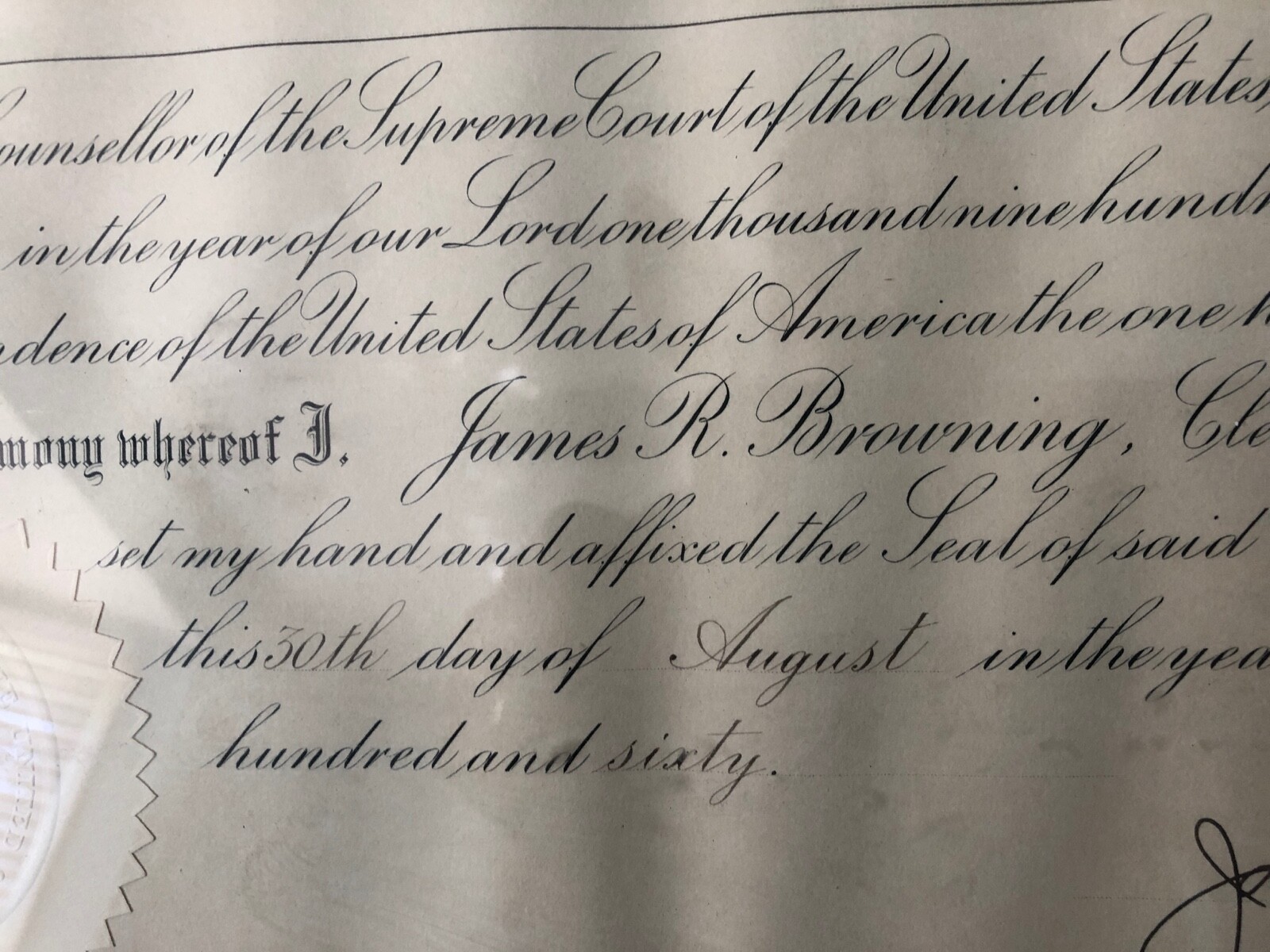 1960 SUPREME COURT UNITED STATES Document James Browning Elmer Redmond Ravenna O
