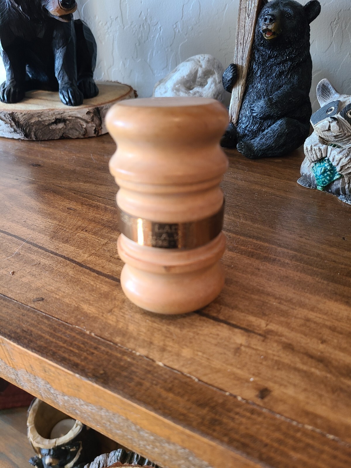 Vintage 1936- 1938 Wood Gavel Judge Lacey, Bowe- 11″