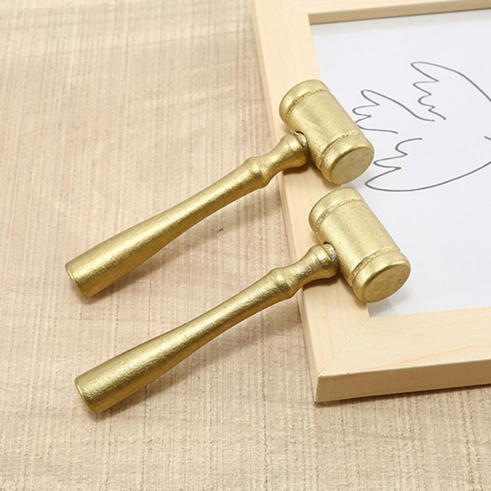 4pcs Small Gavel Judge Wooden Gavel Plaything Party Costume Hammer for Kids