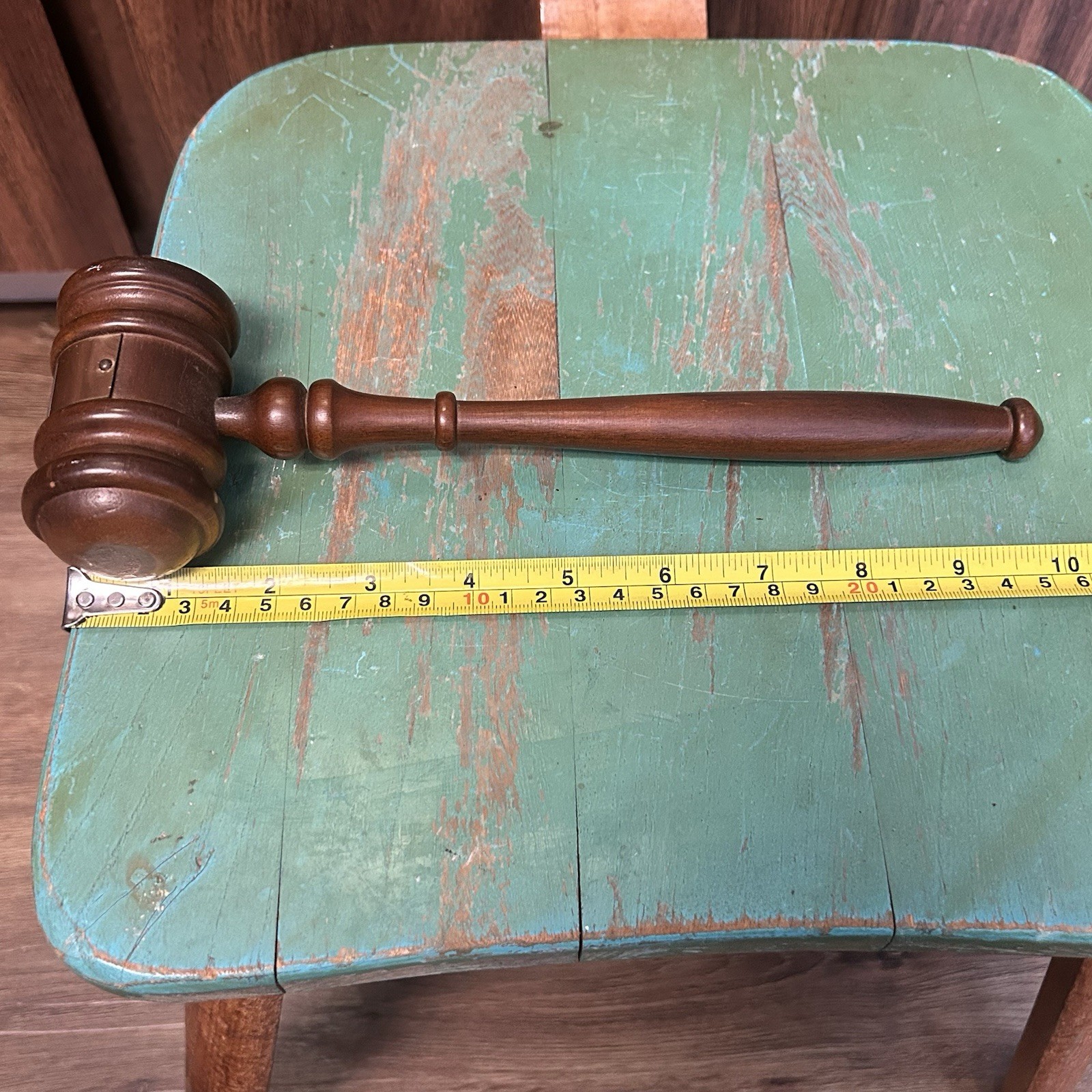 Vintage Wooden Gavel Auctioneers Judges 1967 Inscribed