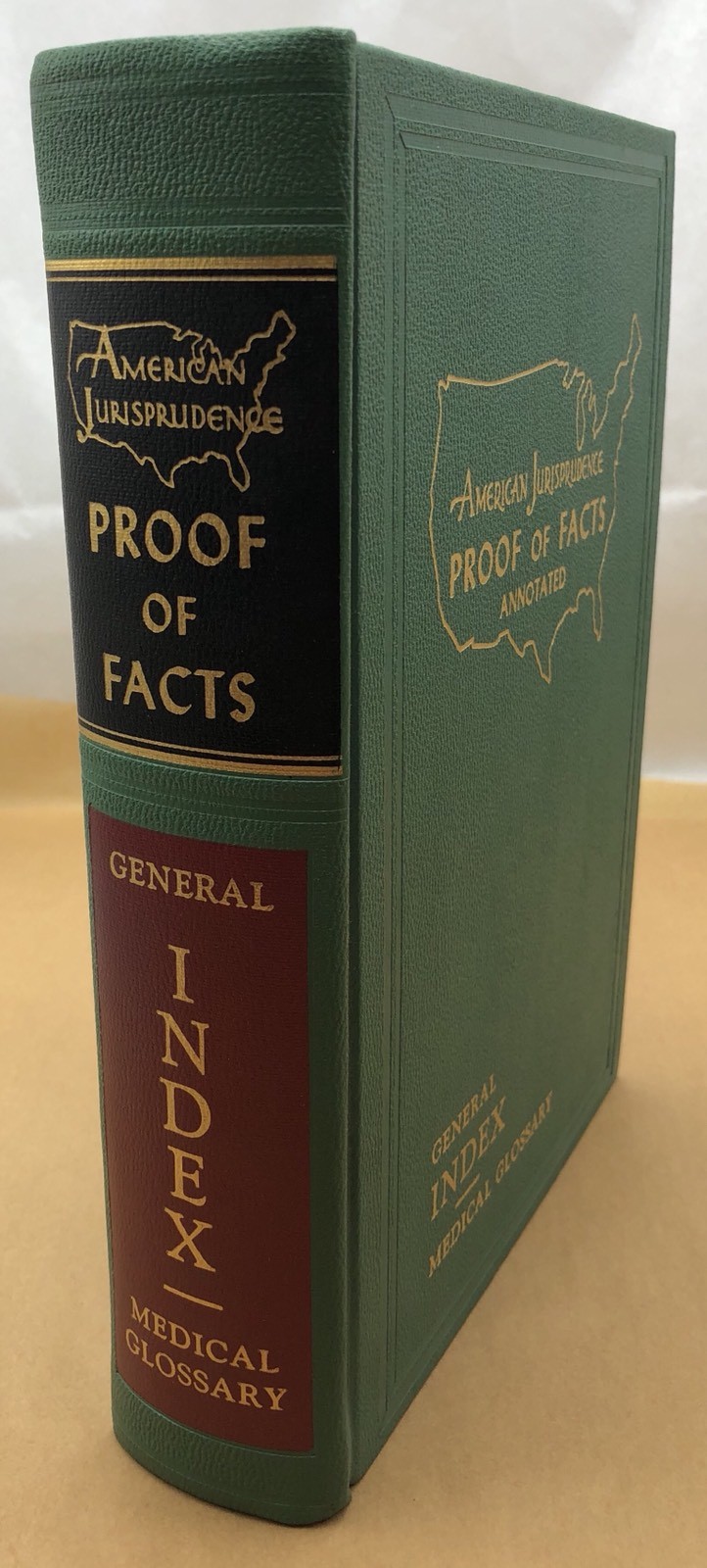 American Jurisprudence Proof Of Facts General Index Medical Glossary Law Book