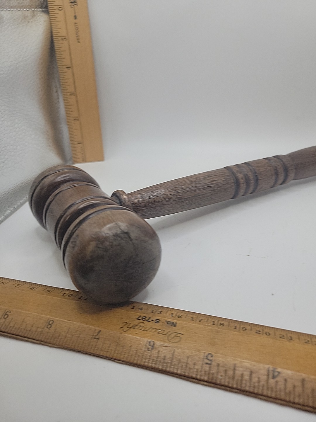 Vtg Wooden Gavel 11 Inches Long