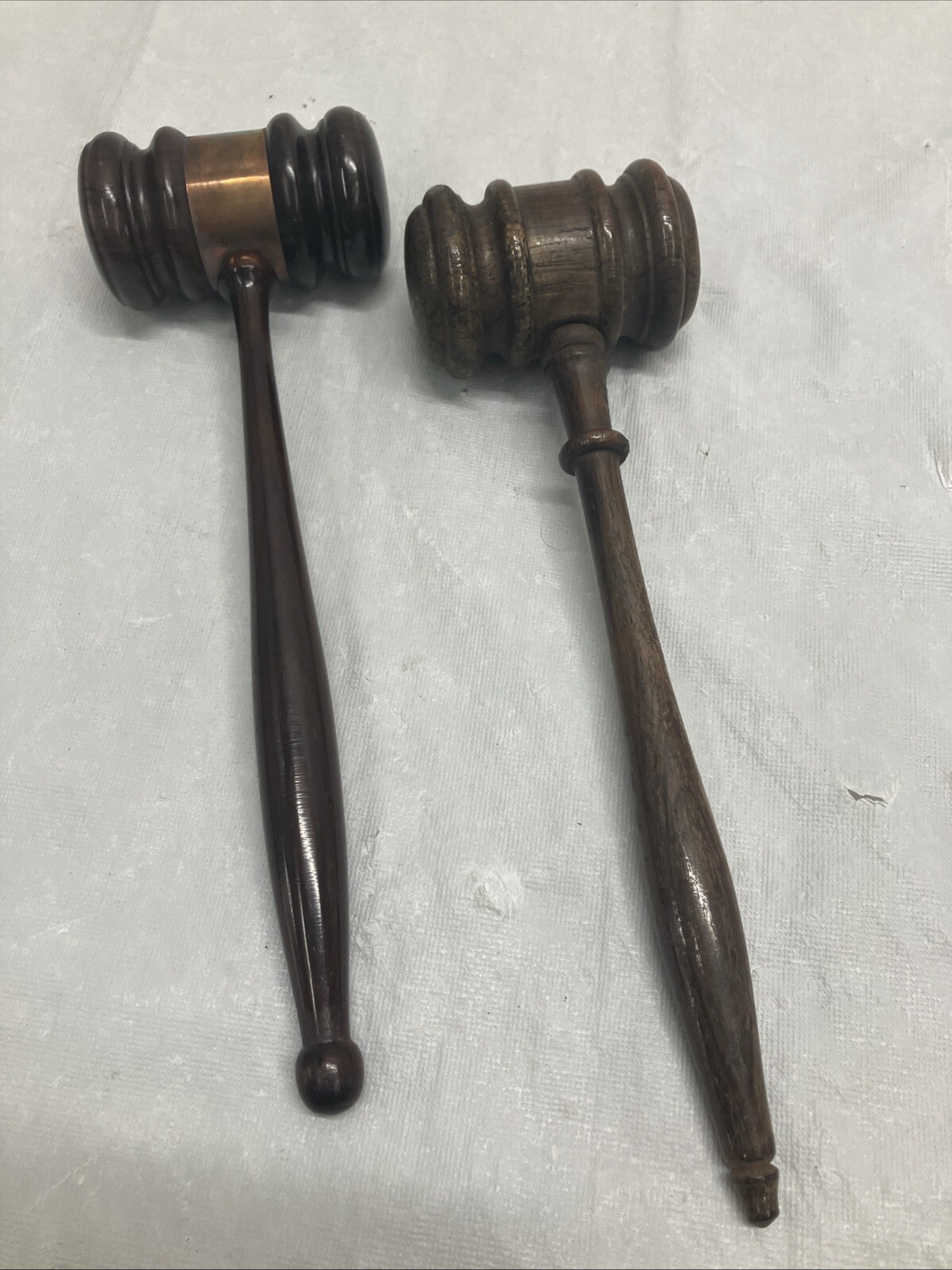2 Vintage 10 Inch Wooden Judge’s Gavel Both Of Them Unscrew