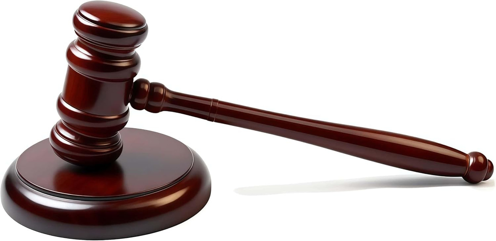 Wooden Gavel and Sound Block Set, Loud Clear Strike Judge Gavel for Meetings, Au
