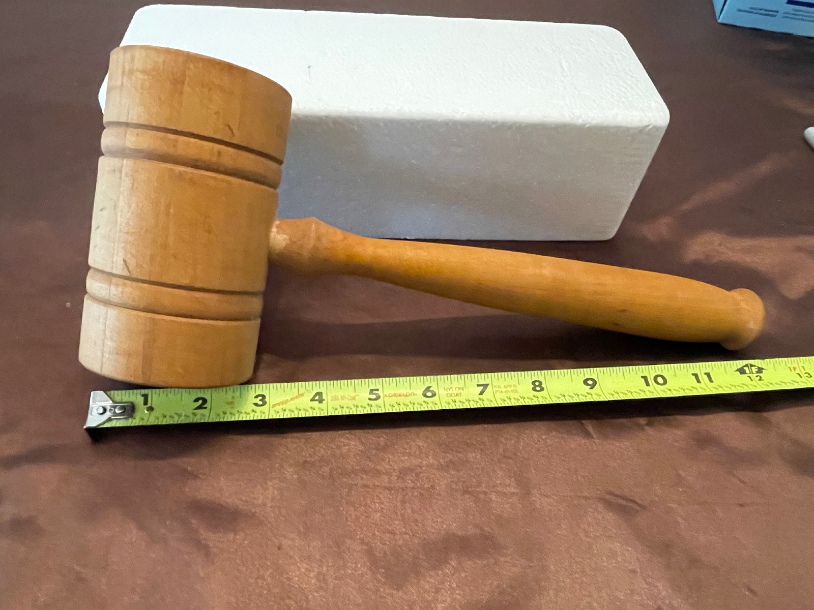 12 inch Vintage Wooden Gavel Mallet for Judge Auctioneer Lawyer Court Meeting