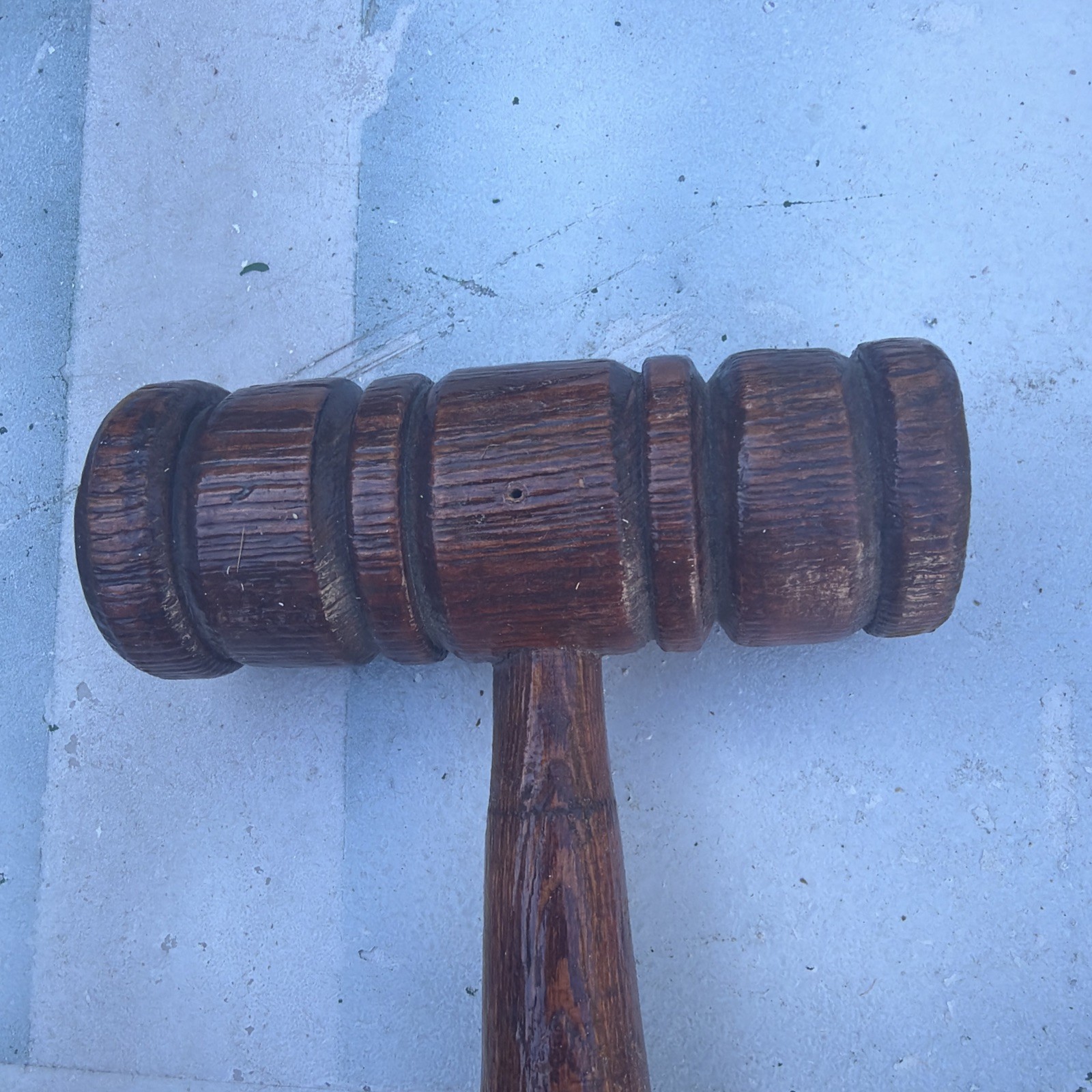 Vintage Judge Auctioneer Wood Gavel Mallet Courtroom Law Office Decor Judges