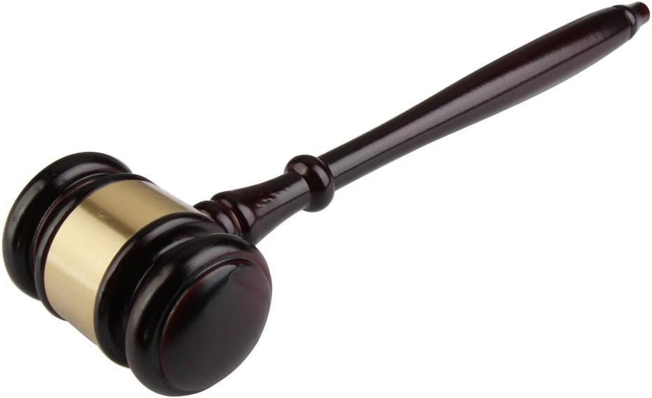 Wooden Gavel and Sound Block,Perfet for Judge Lawyer Auction Sale