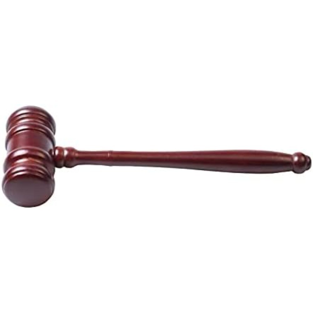 Handmade Wooden Gavel and Sound Block Set for Judge Lawyer Auctioneer Student