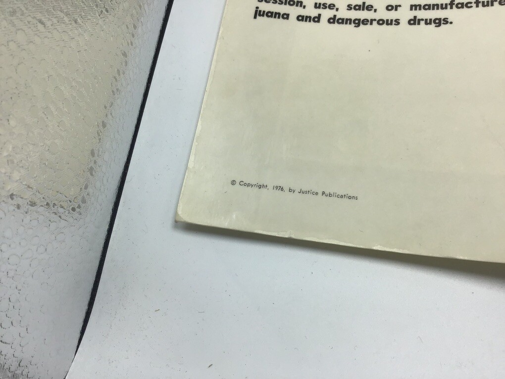 Original LAW Poster 1976 justice publications — CRIMINAL LAW VS. CIVIL LAW —