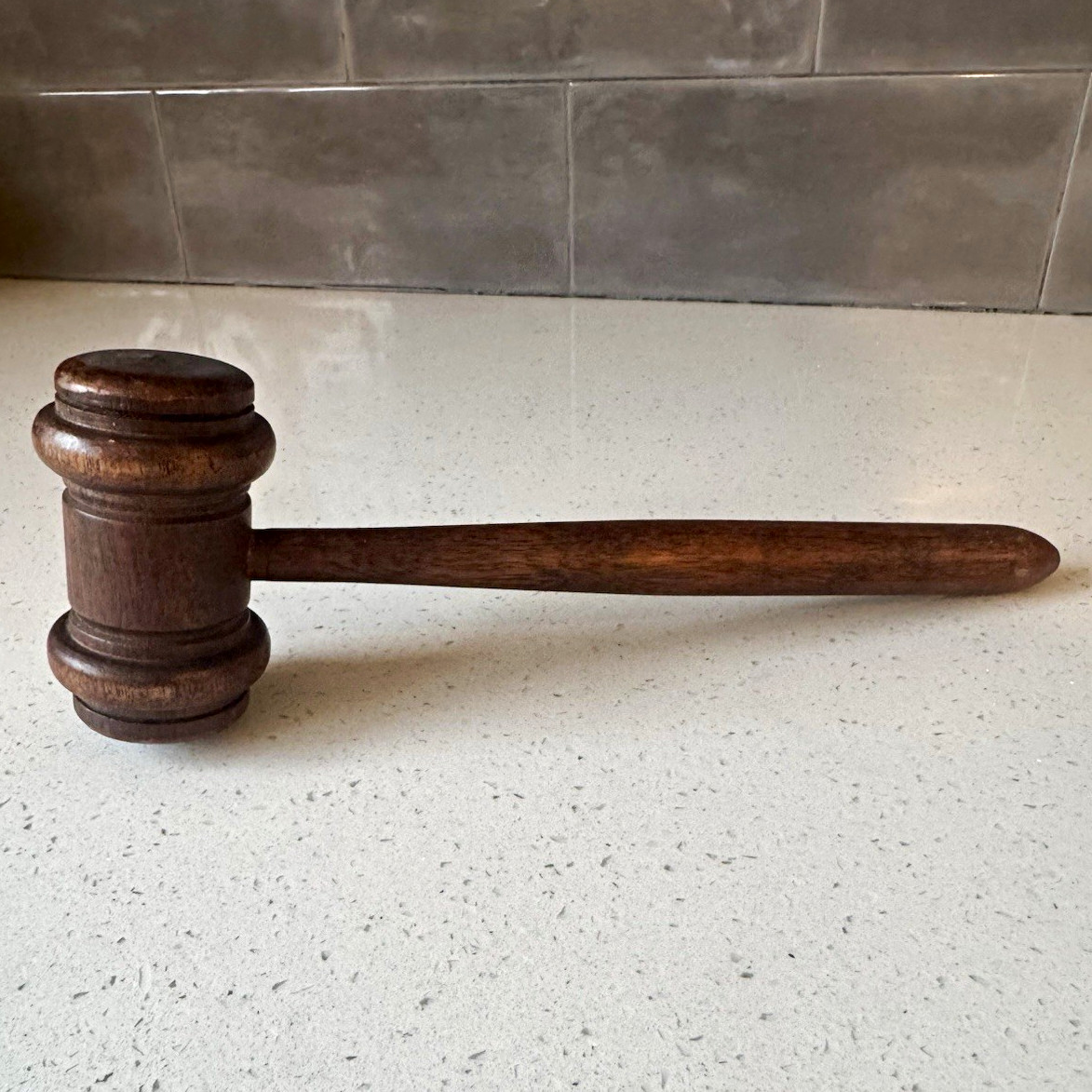 Wooden Judge Gavel for Lawyers & Legal Theme – Courtroom Justice Accessory