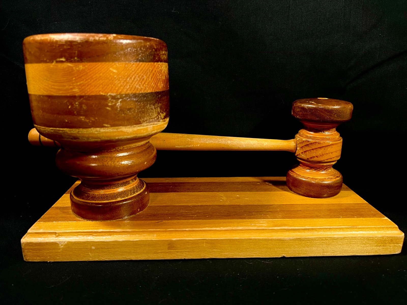 Wood Gavel and Sound Block Presentation Set 12.5″ x 4.5″ x 6″