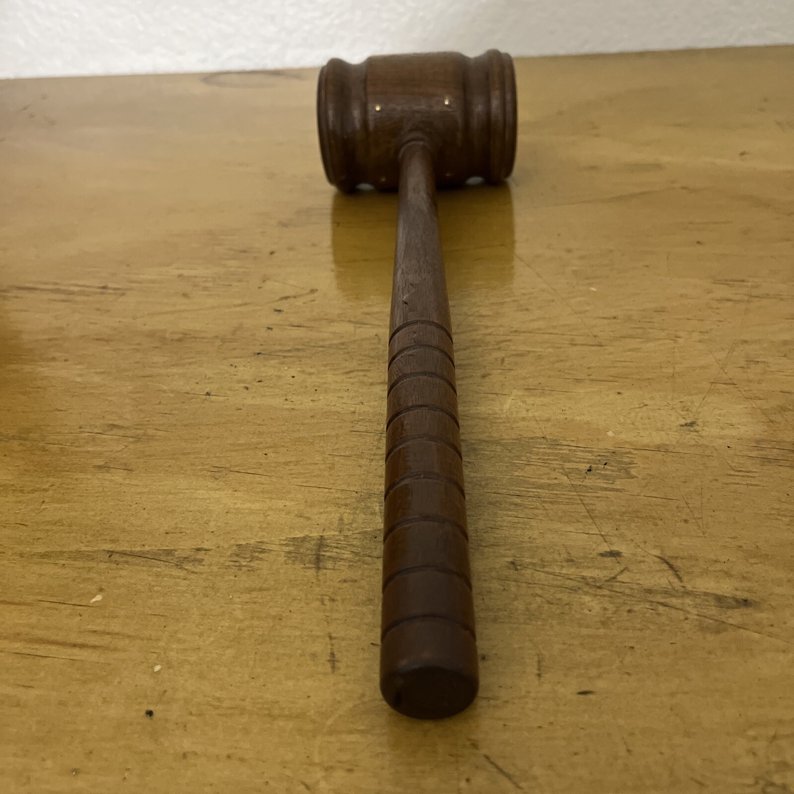 Wood 12.5” Gavel Judge Lawyer Auctioneer Solid Wood