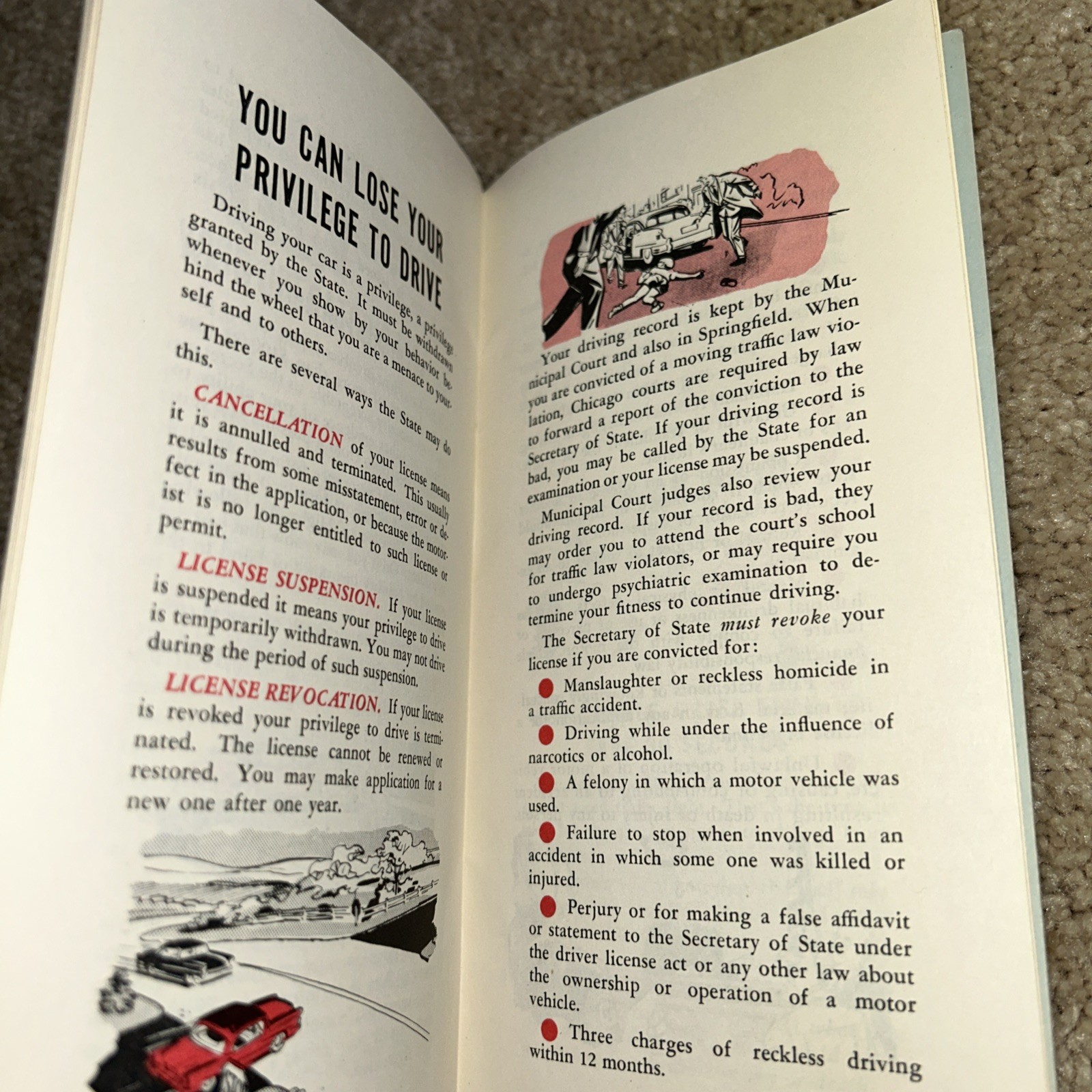 1960s City of Chicago Municpal Court TRAFFIC LAWS Book RICHARD J. DALEY