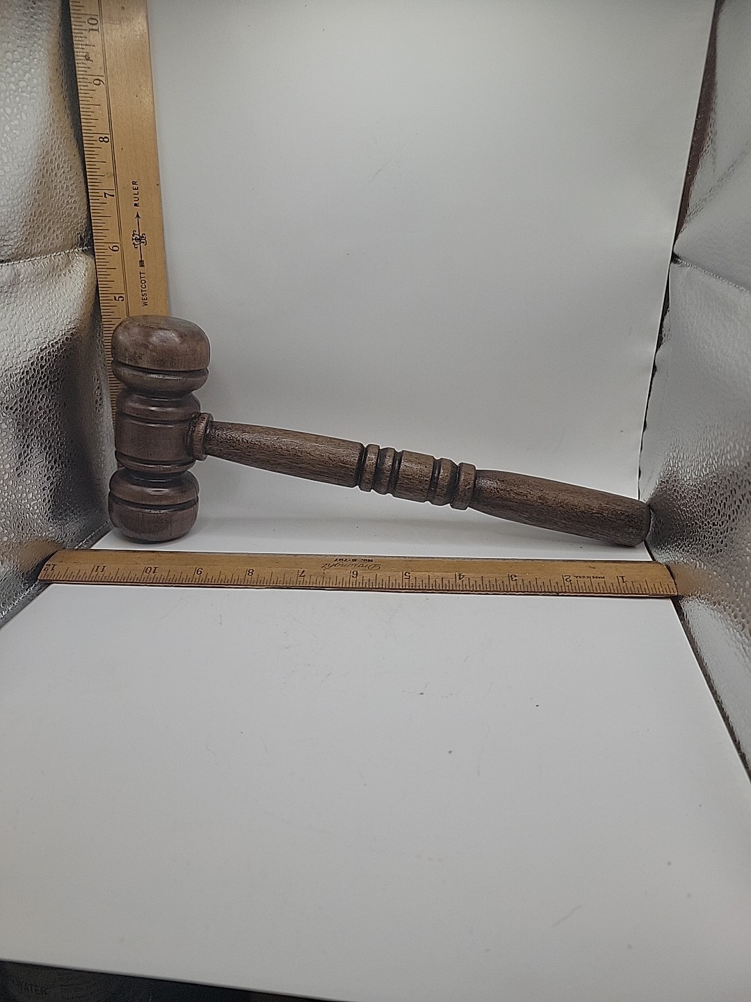 Vtg Wooden Gavel 11 Inches Long