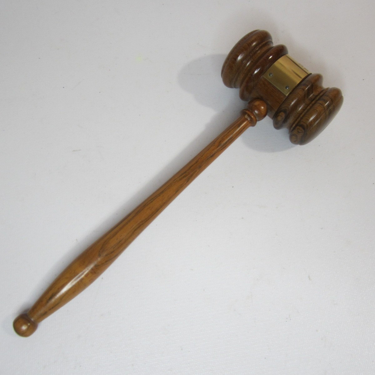 Vintage Walnut Gavel 1960s Spokane Bar Association Excellent Cond 10 Inches