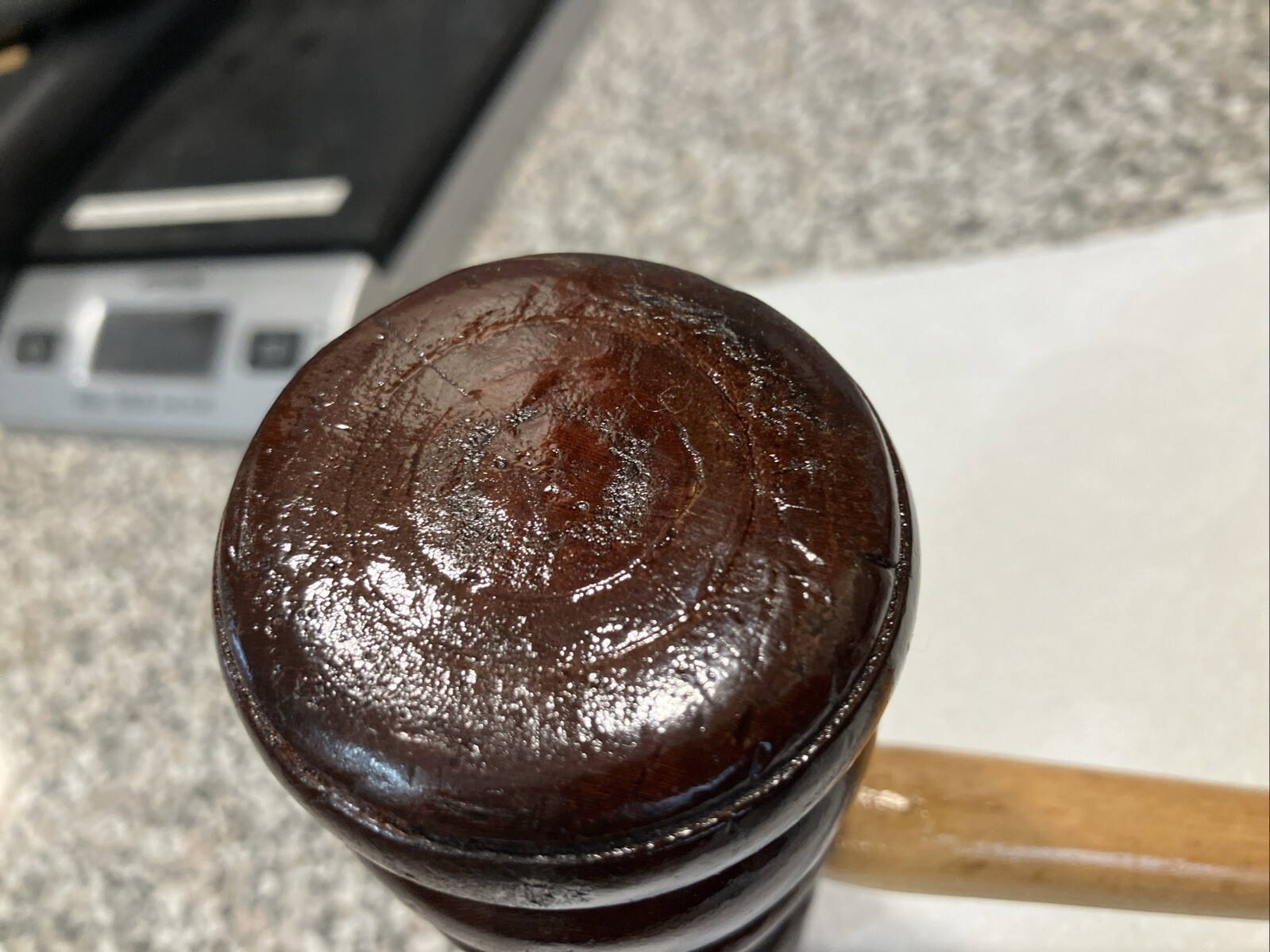 Vintage Wooden Gavel Wood Judge Auctioneer Mallet 10 3/4” Handmade very rare