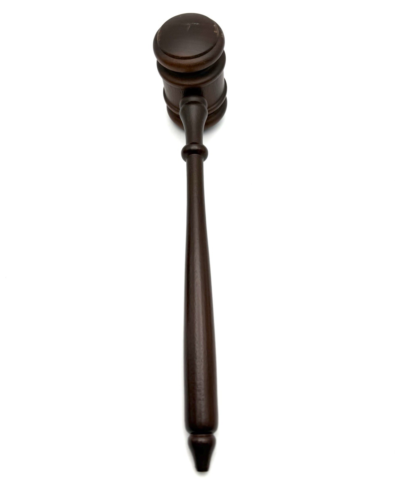 Vintage wood gravel Judge Masons Masonic Auctioneer 10.25” Brown