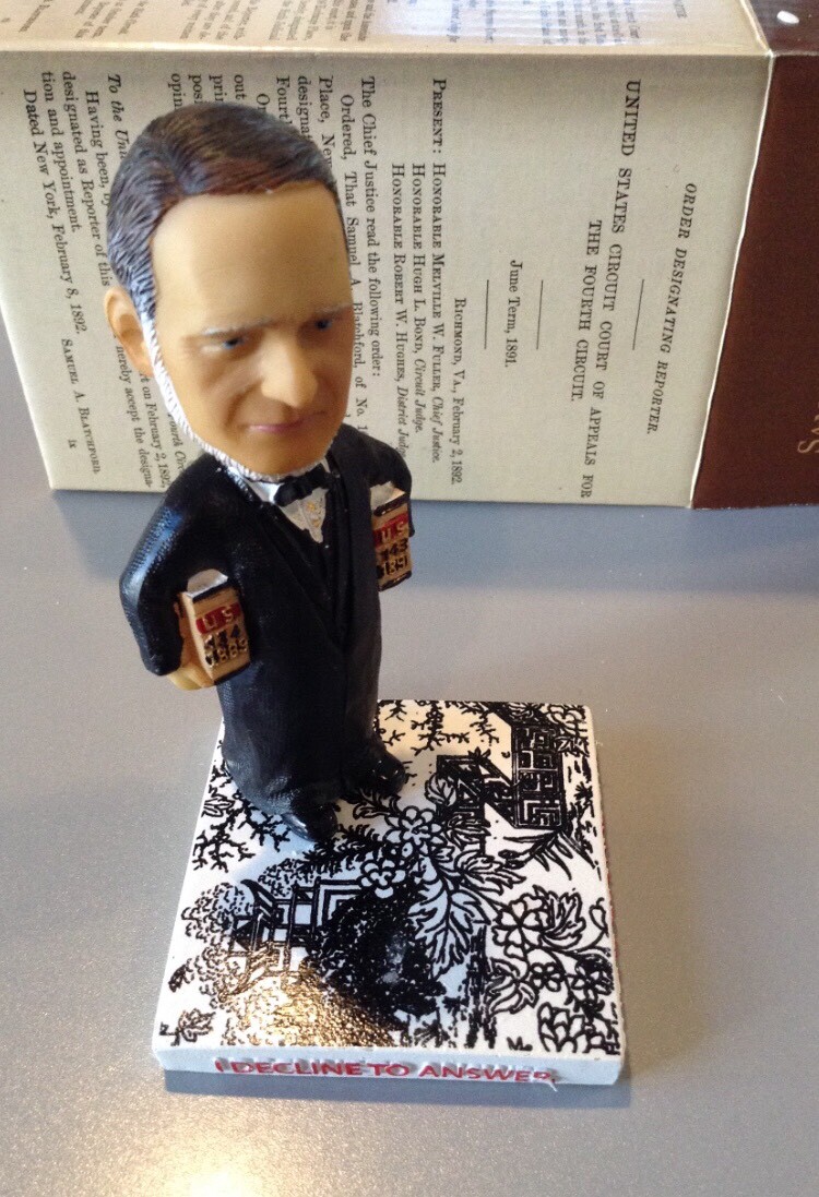 Samuel Blatchford Bobblehead Green Bag Supreme Court Justice – BRAND NEW IN BOX