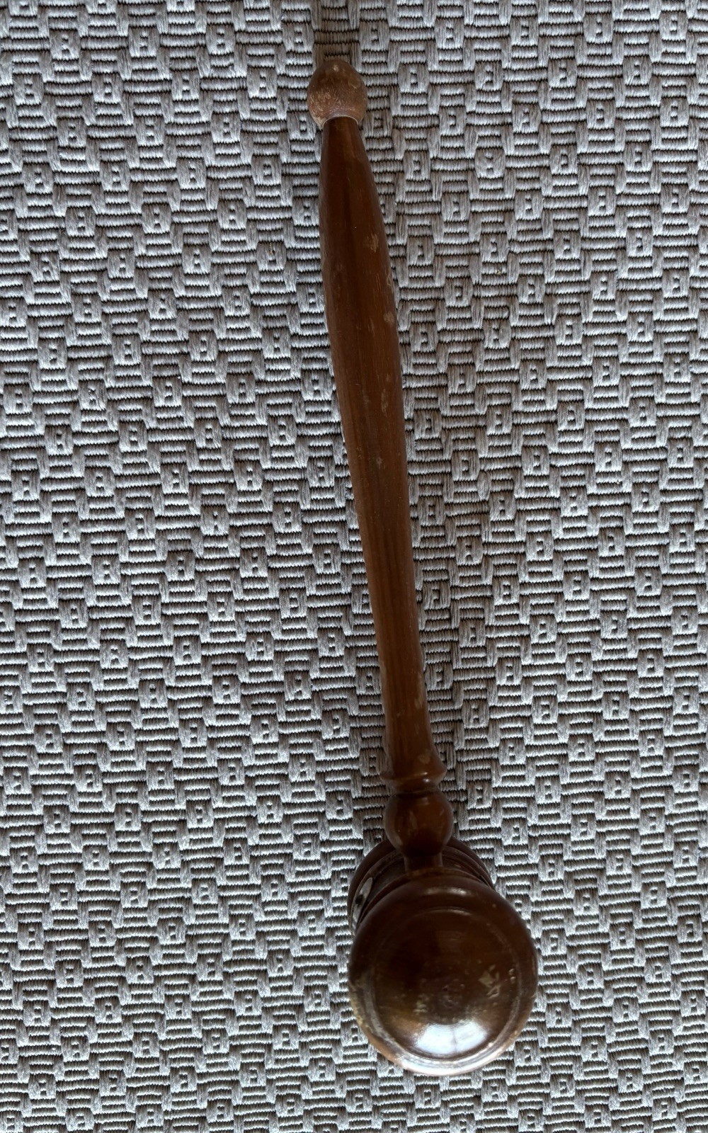 Wooden Vintage Gavel Judge Auctioneer 1944 w/ Brass Engraved Plaque lawyer court