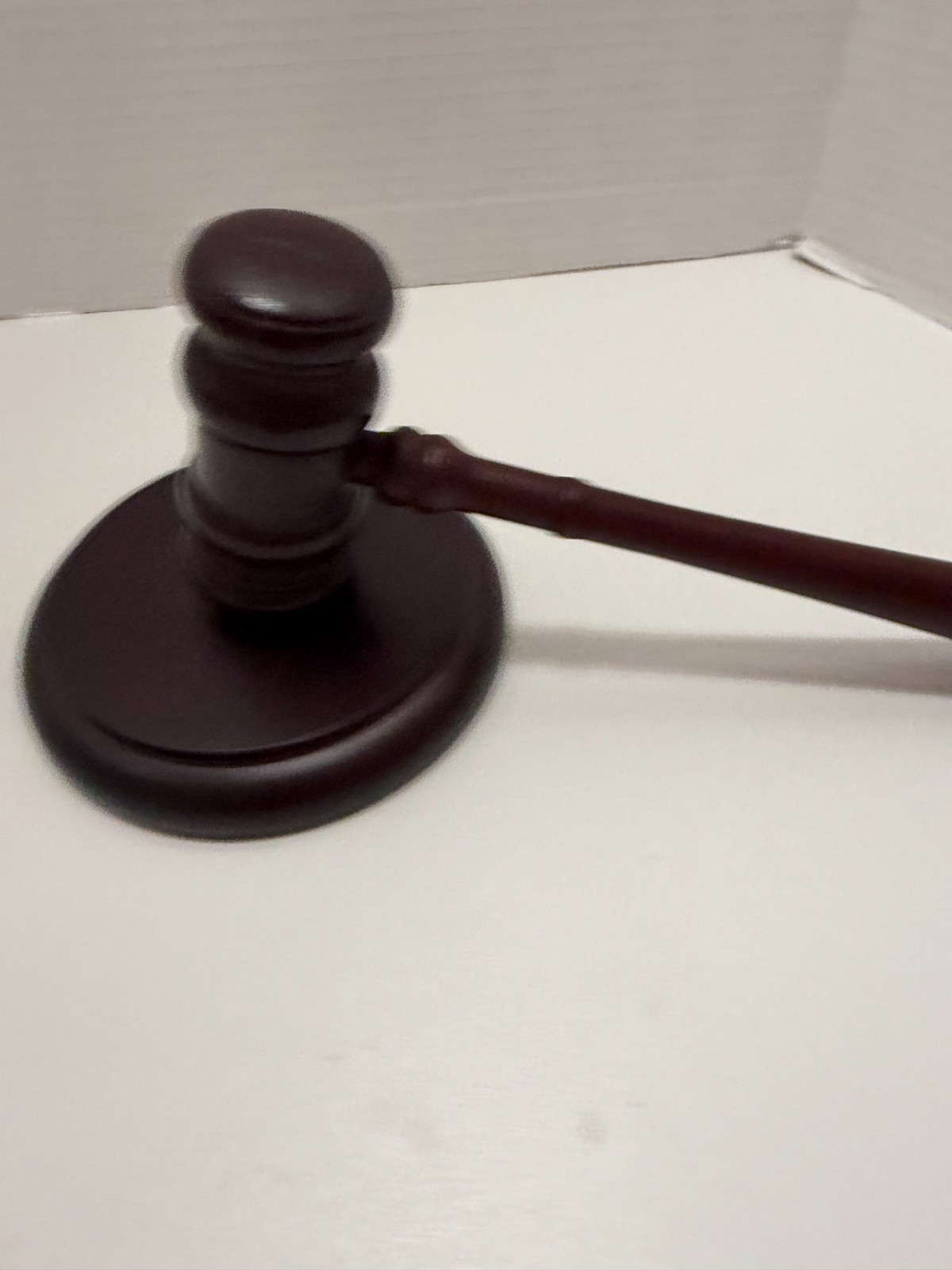Handmade Wooden Gavel and Sound Block Set for Lawyers Judges Auction Courtroom