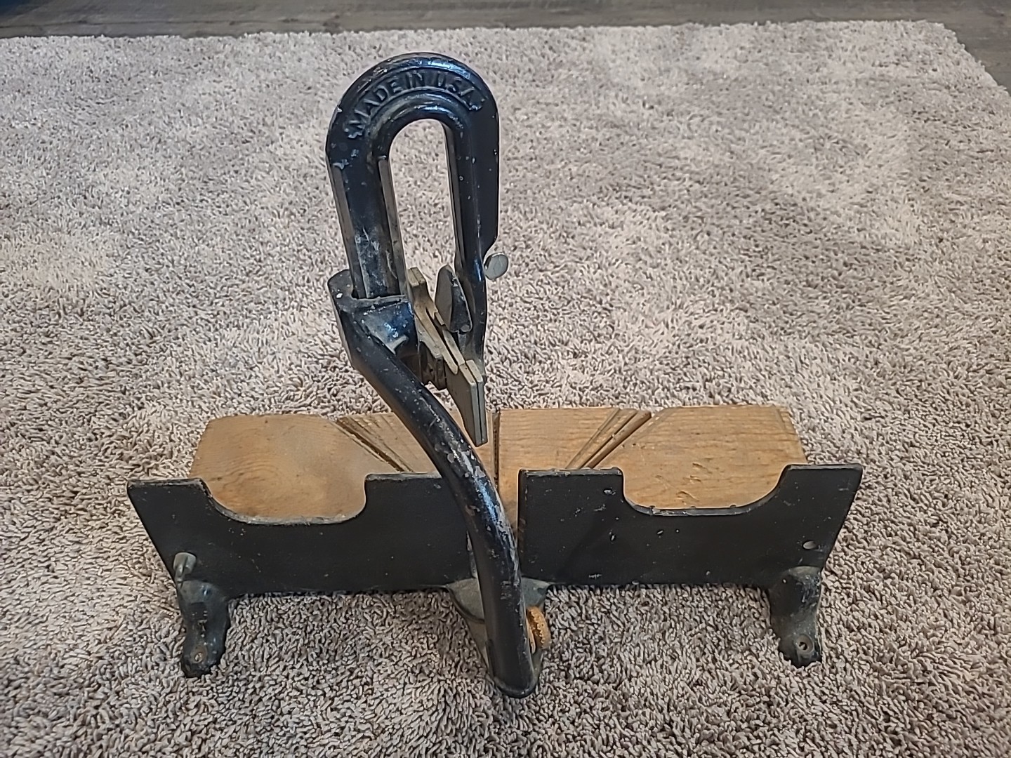 Vintage Stanley Mitre Box Miter Cast Iron Made in USA LIKE AN 150
