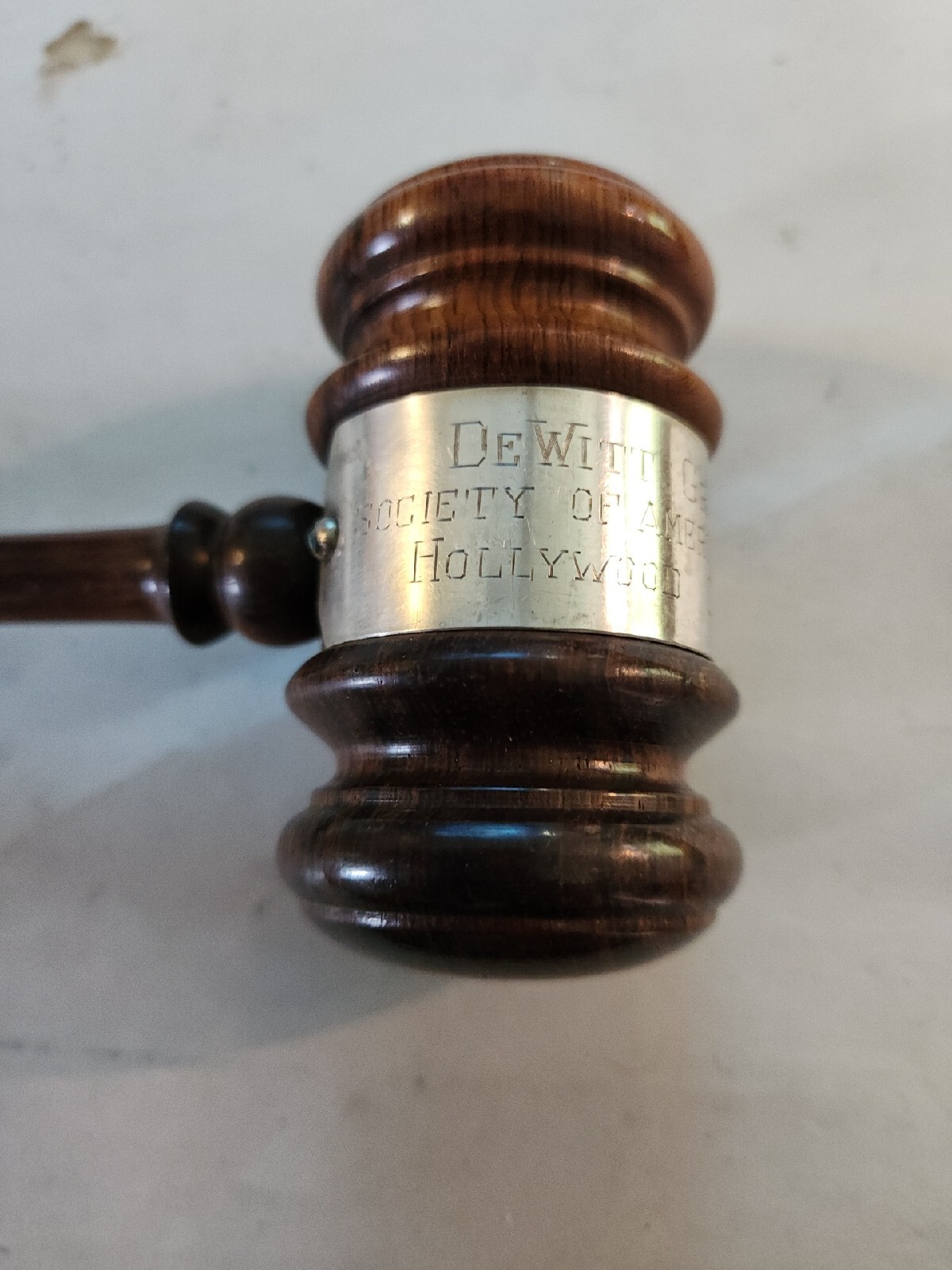 Vintage Wooden Gavel 1948-49 Society of American Accountants Hollywood 10″