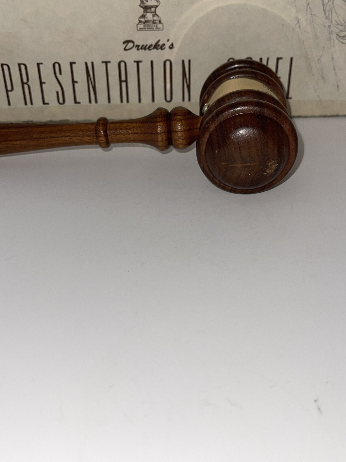 Drueke’s Presentation Wood Gavel No 91 With Box