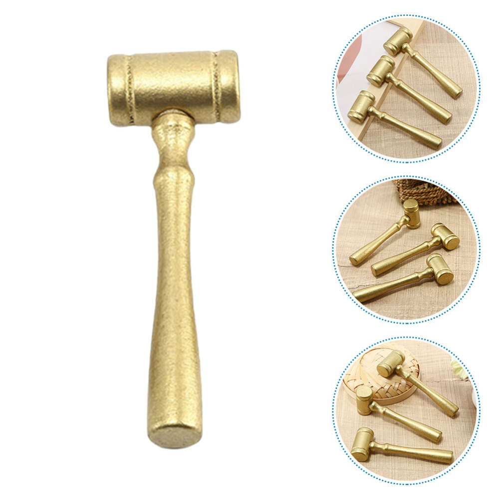 4pcs Wooden Small Gavel Party Costume Hammer Judge Gavel Plaything for Kid