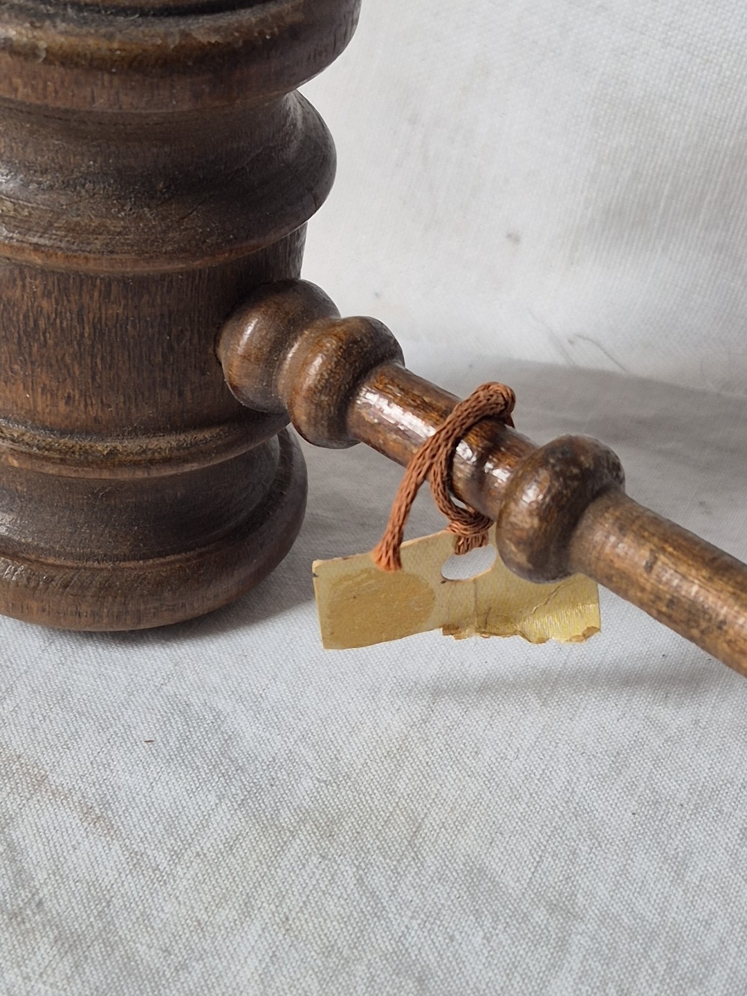 Vintage Antique Wooden 10.5″ Gavel Collectible Judge Auctioneer Wood Historical