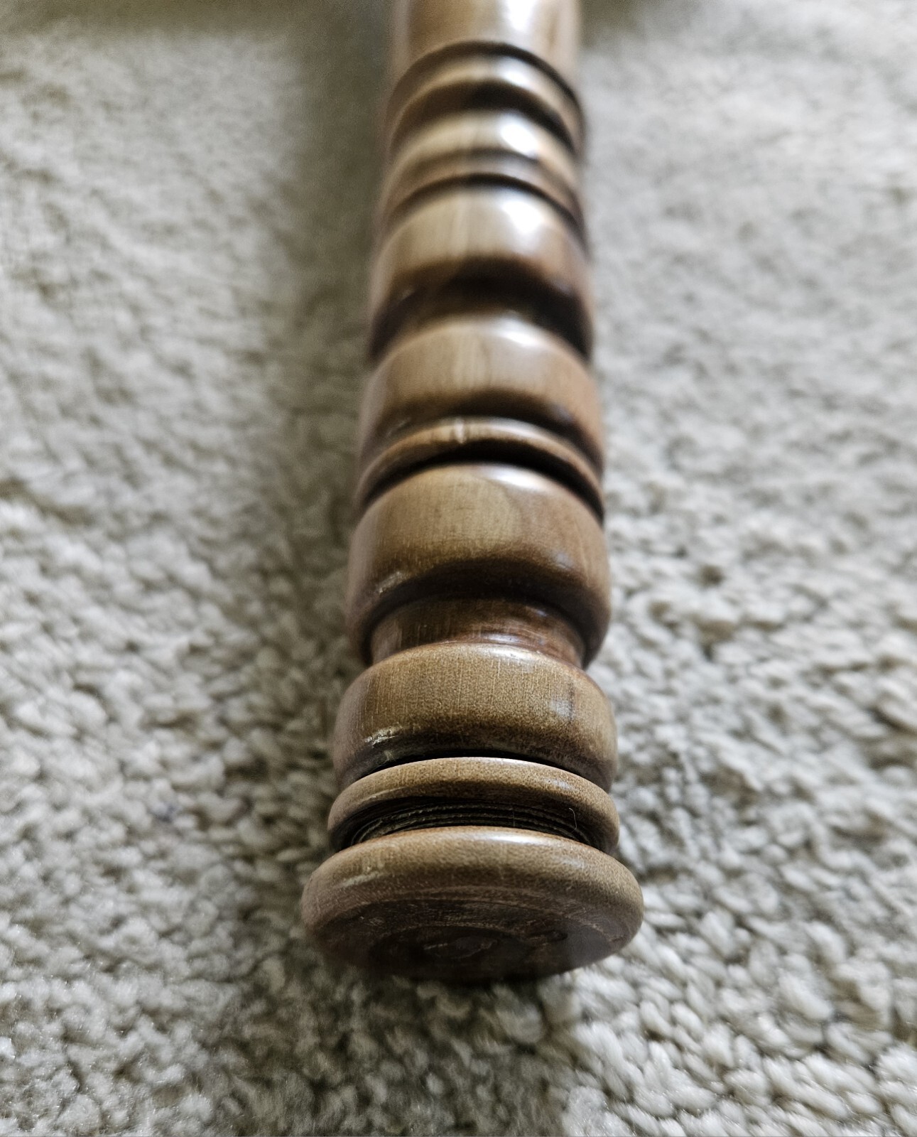 Original Hand Made Judge Court Gavel Round Ends Ridged Handke Well Made Clear