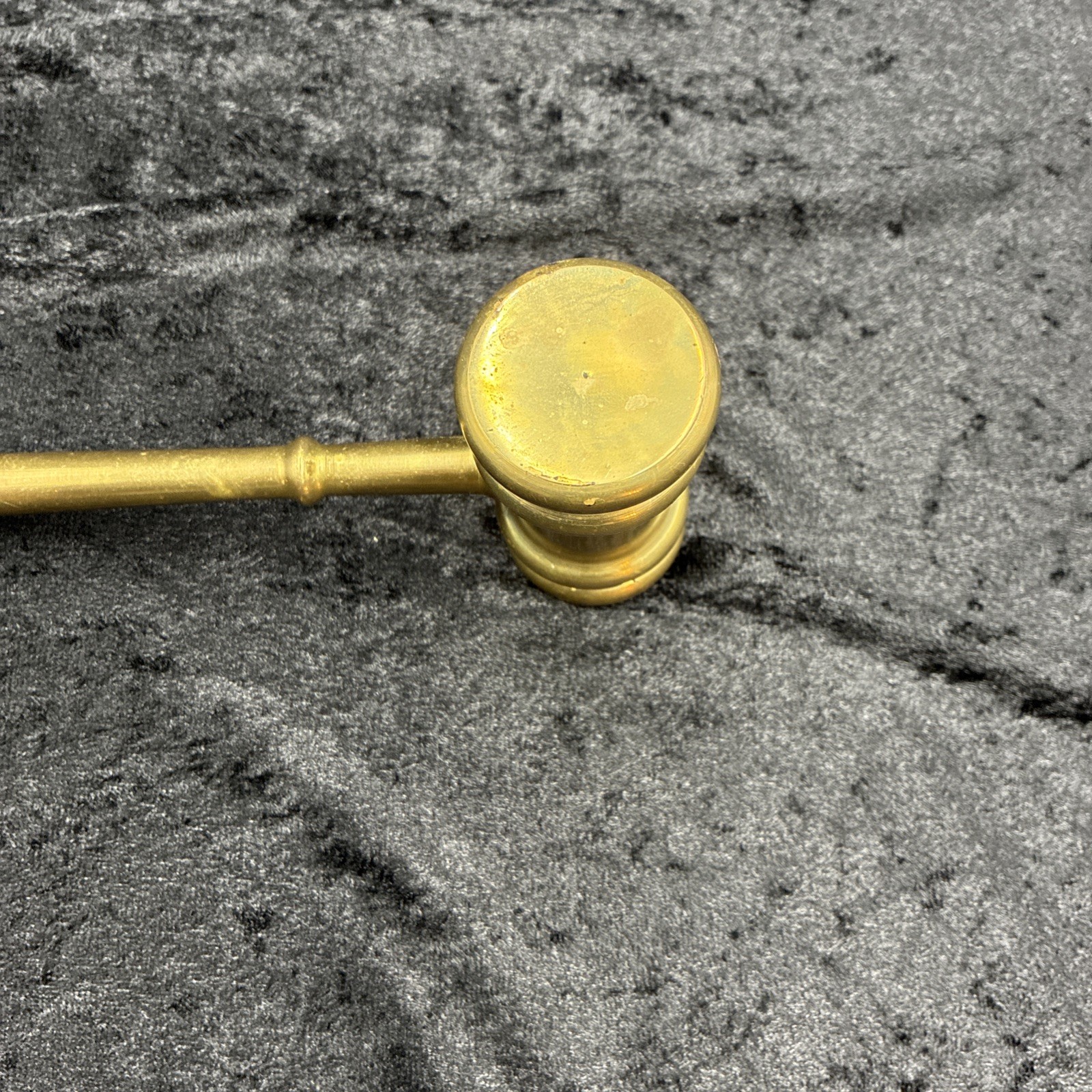 Vintage Brass Gavel Judge Lawyer Bar Exam Grad Gift Paperweight Office Justice