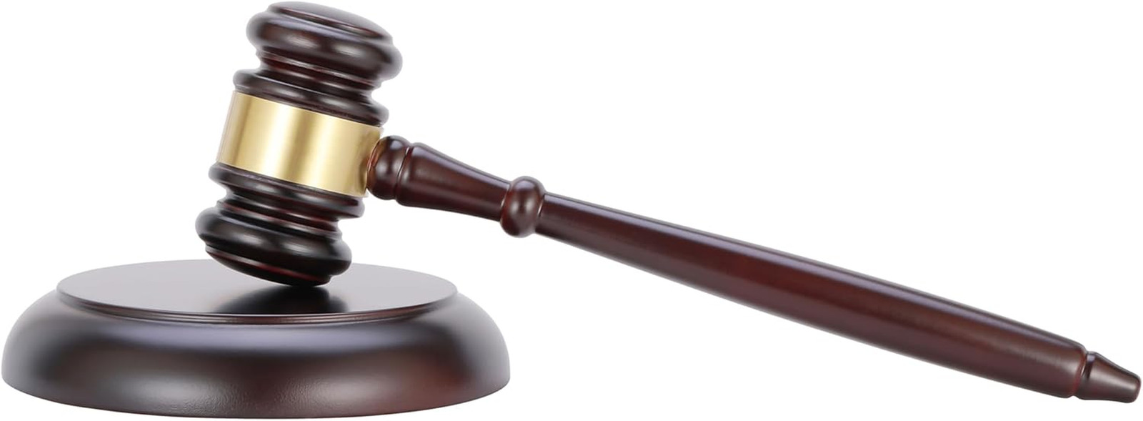 Wooden Gavel and Sound Block Set for Lawyer, Judge, Auction, Gift – 2 Pieces