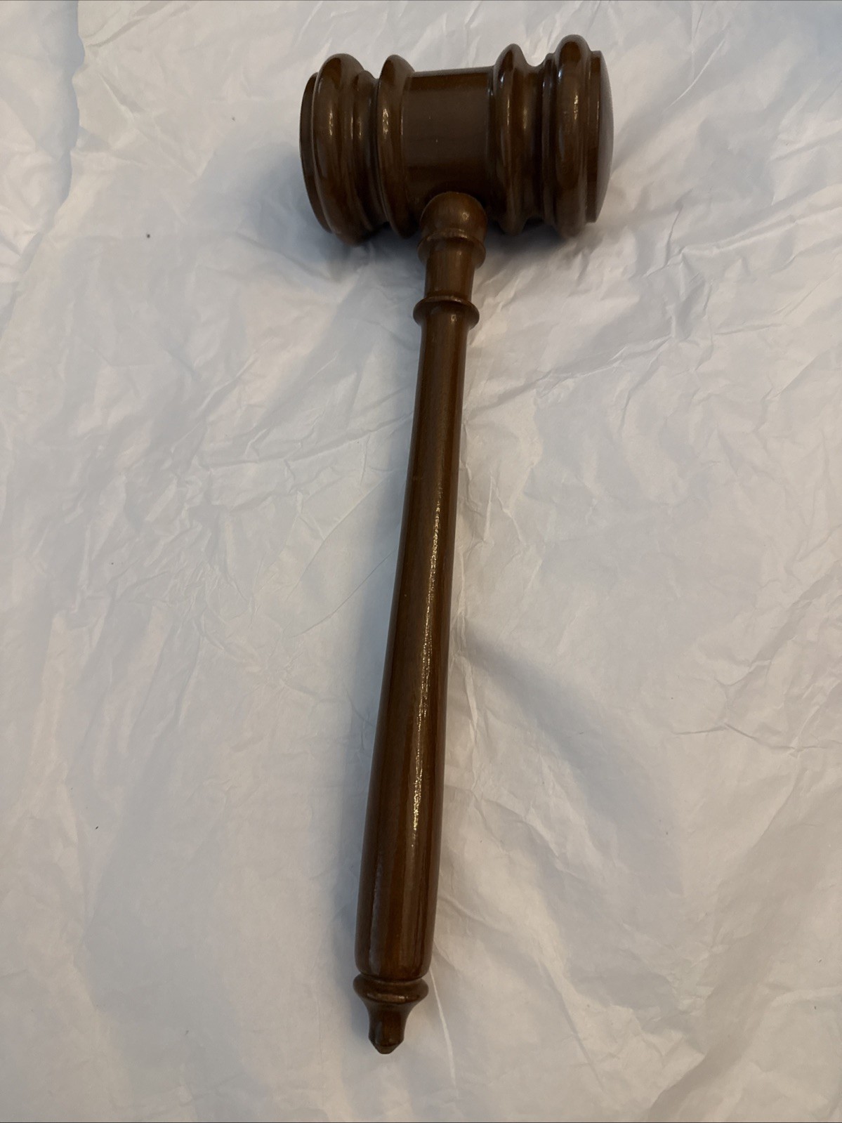Antique Vintage Wood Gavel Hand Crafted Judge Court Auctioneer Mallet Hammer