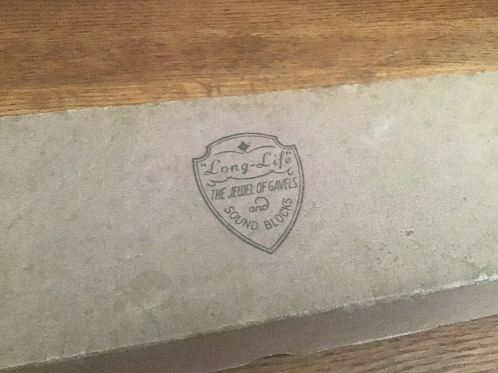vintage sterling wooden gavel (marked 1952 and 1953 And Other Markings….)