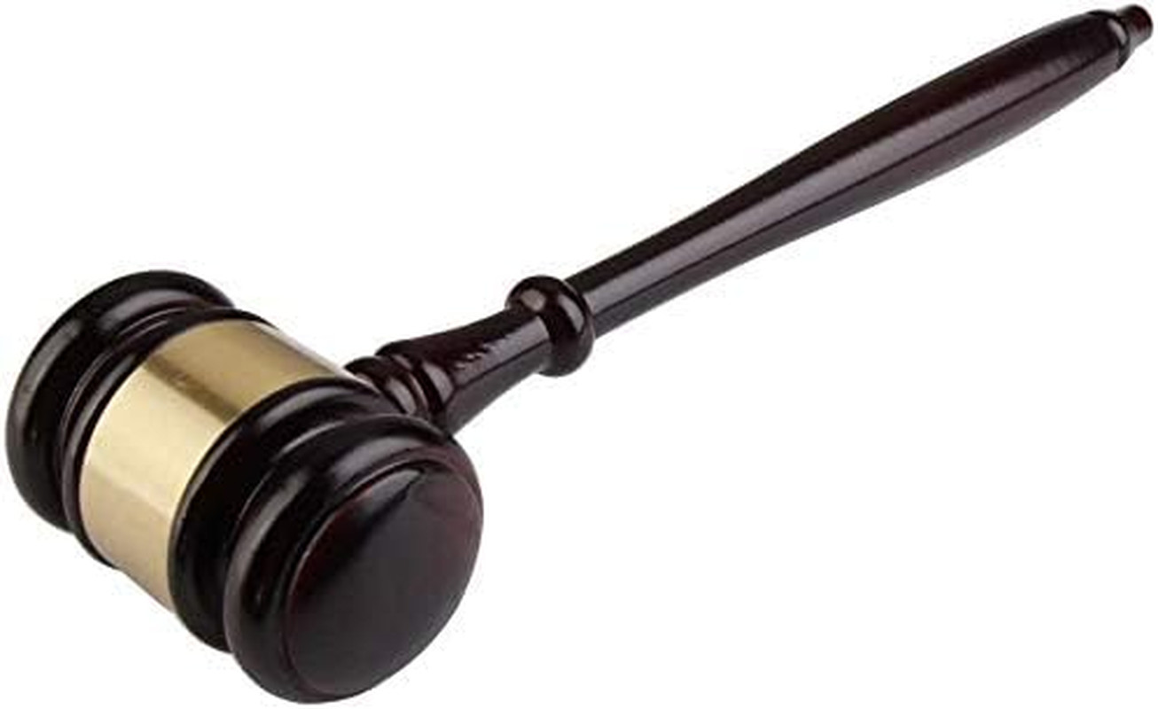Wooden Gavel and Sound Block Set, for Lawyers,Judges, Chairmen, and Auction Sale