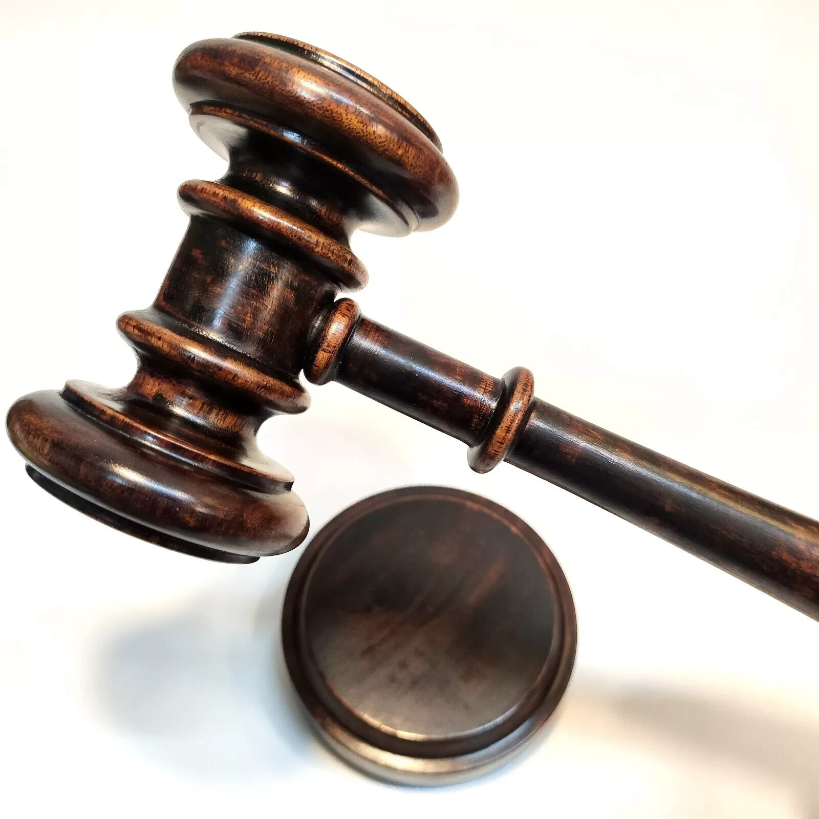 British Lawyer Judge Gavel Hammer Wood Collectible Table Decorative Item