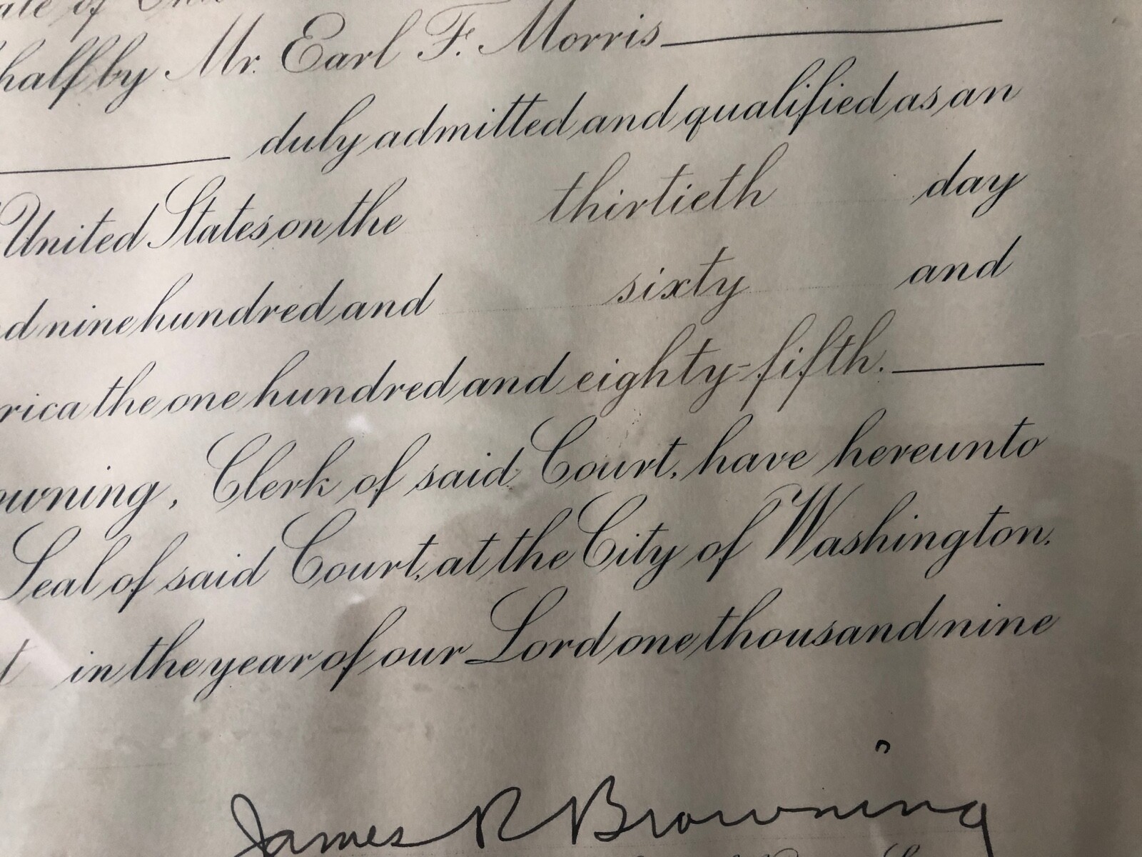 1960 SUPREME COURT UNITED STATES Document James Browning Elmer Redmond Ravenna O