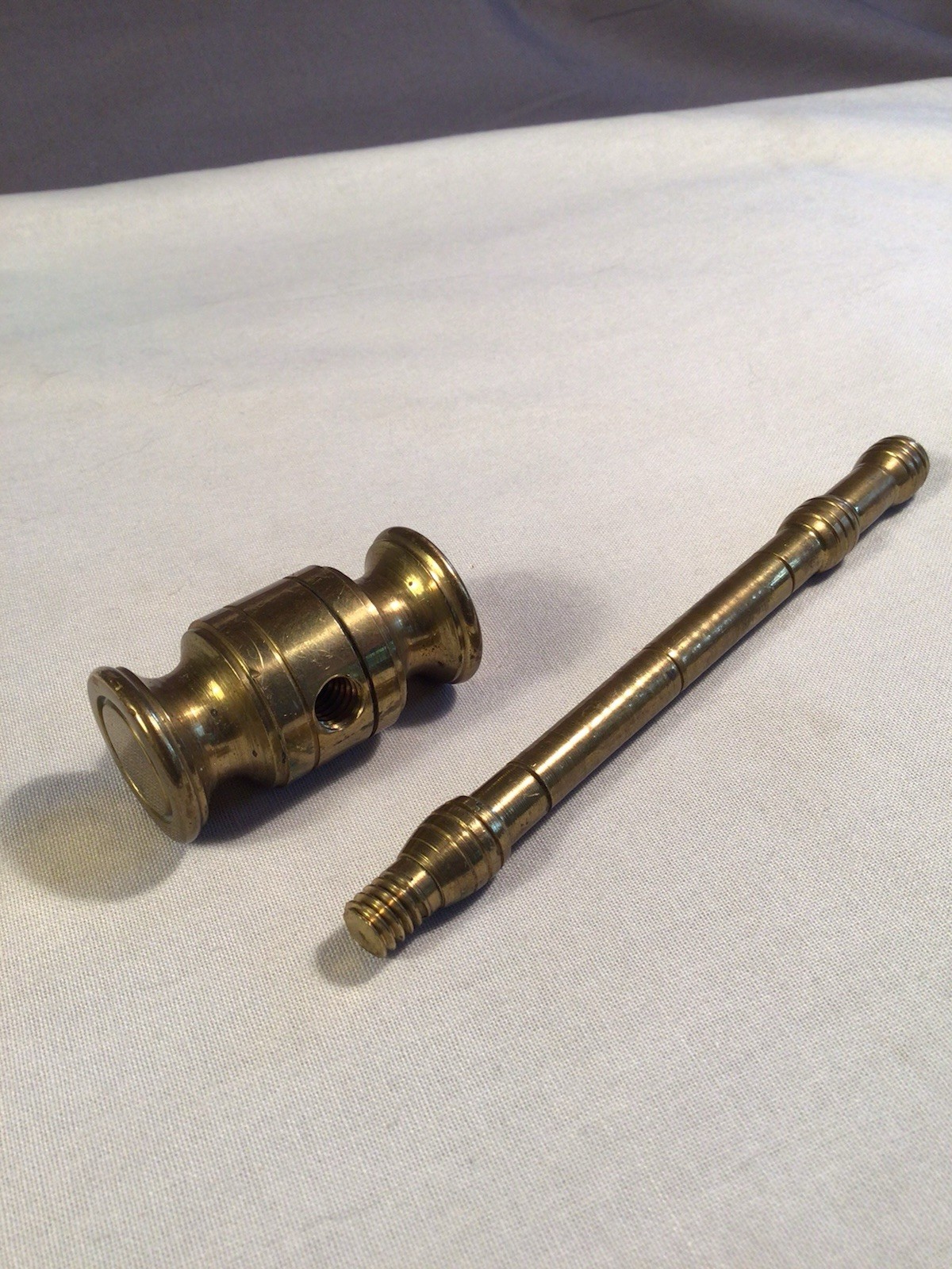 Vintage Brass Gavel Vintage Metal Gavel Mallet Hammer Judges Gavel 5.75”