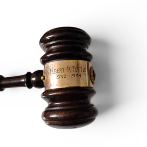 Judge Elbert Tuttle American Legion Fulton County Post 134 Commander Gavel 1934