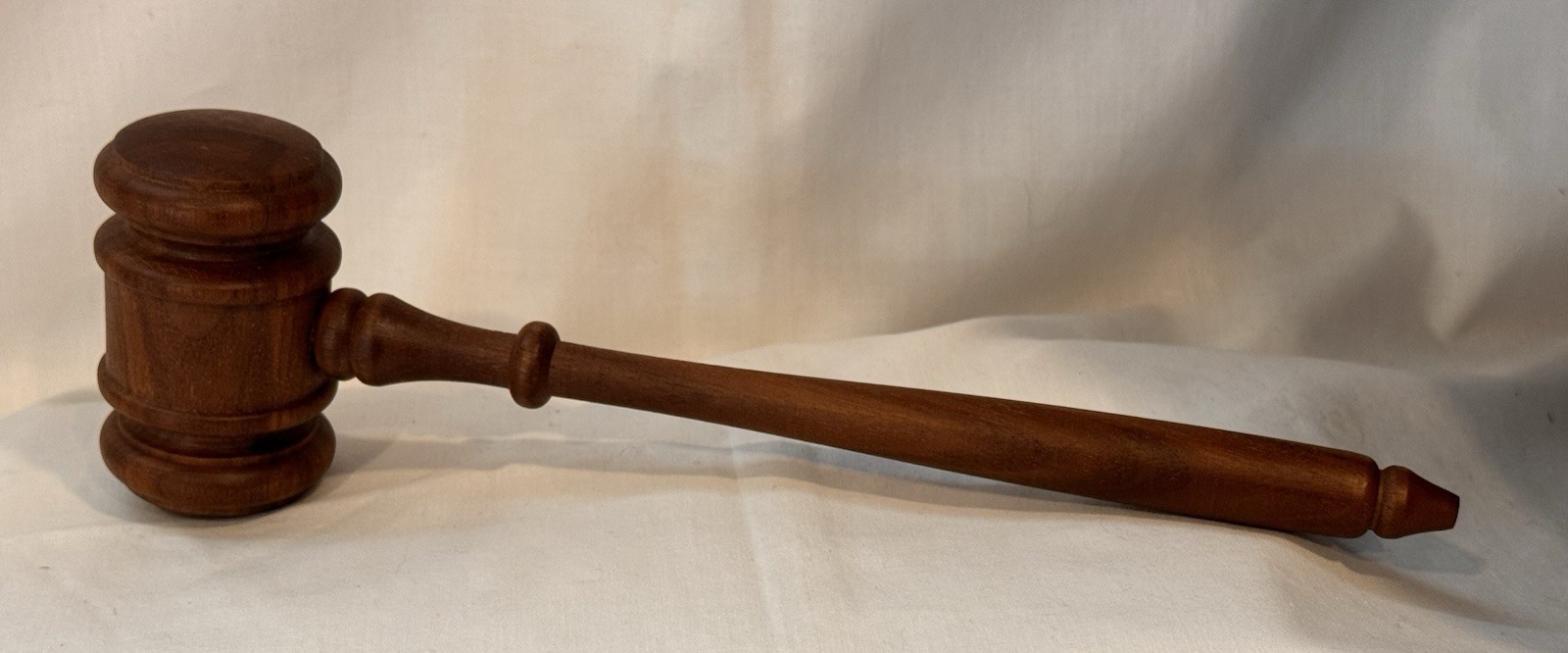 Vintage Gavel Solid Wood Judge Auctioneer Mallet 10» Meeting Hammer Decor