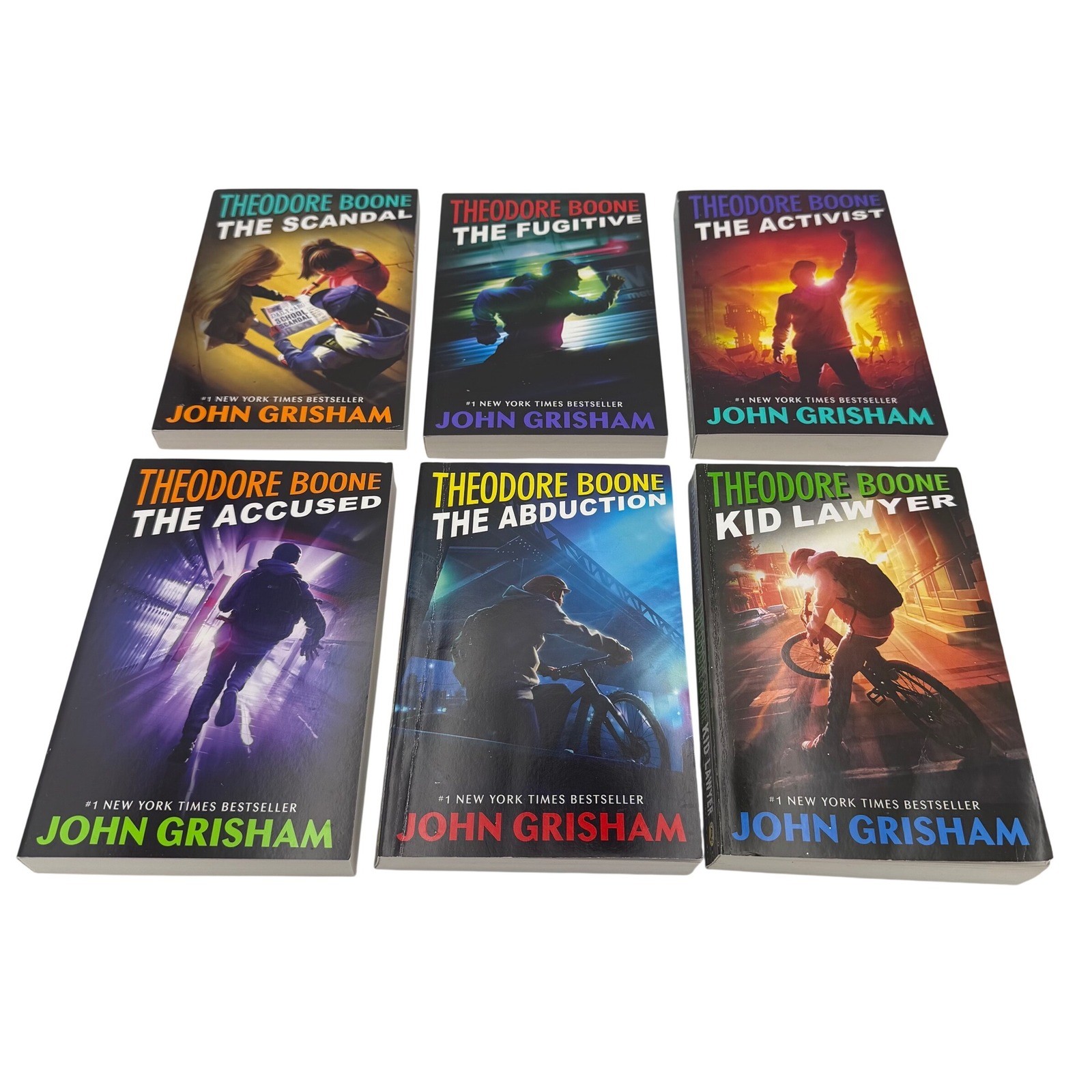 Theodore Boone John Grisham 6 Book Box Set Kid Lawyer Scandal Fugitive Activist