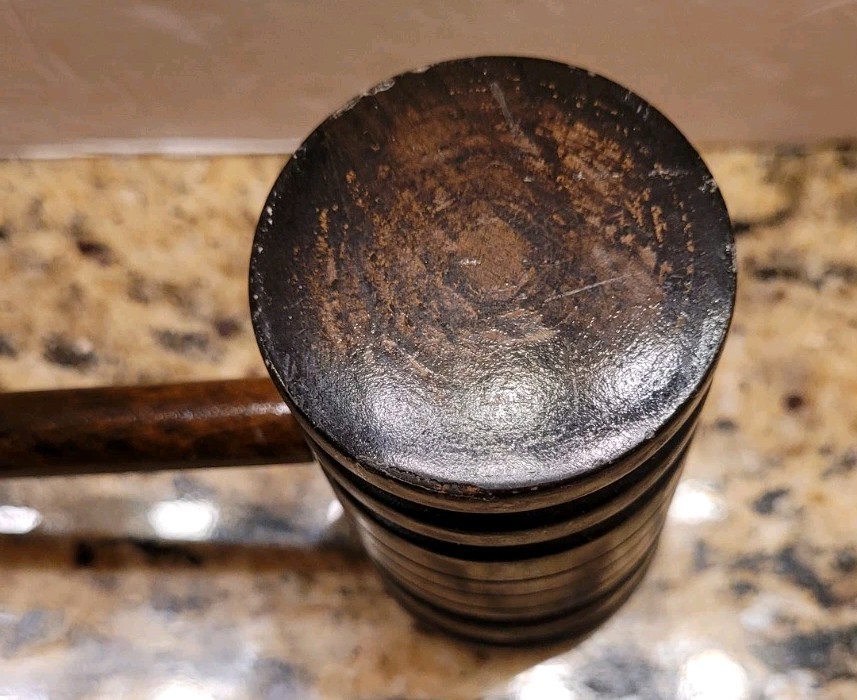 Vintage Wooden Judge Gavel Solid Wood Courtroom Decor 10” Classic Style