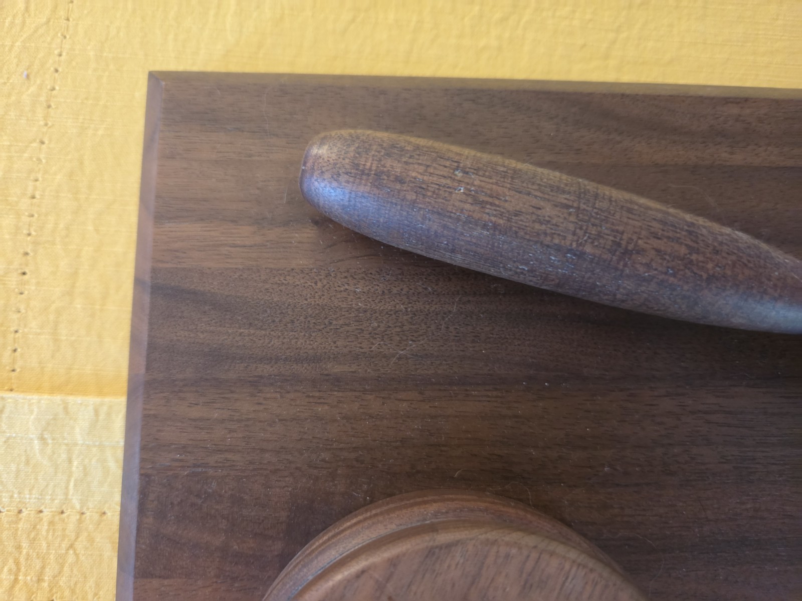 Commemorative Gavel Set On Wooden Plaque