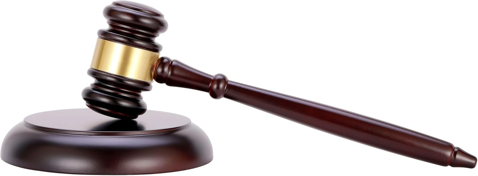 Wooden Gavel and Block Set, Wooden Gavel and Sound Block Set for Lawyer Judge Au