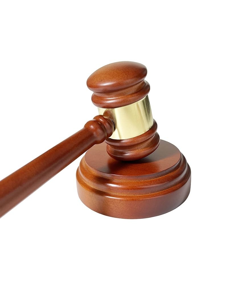 Handcrafted Wooden Gavel & Block Set – Ideal Desk Accessory for Judges, Lawyers,
