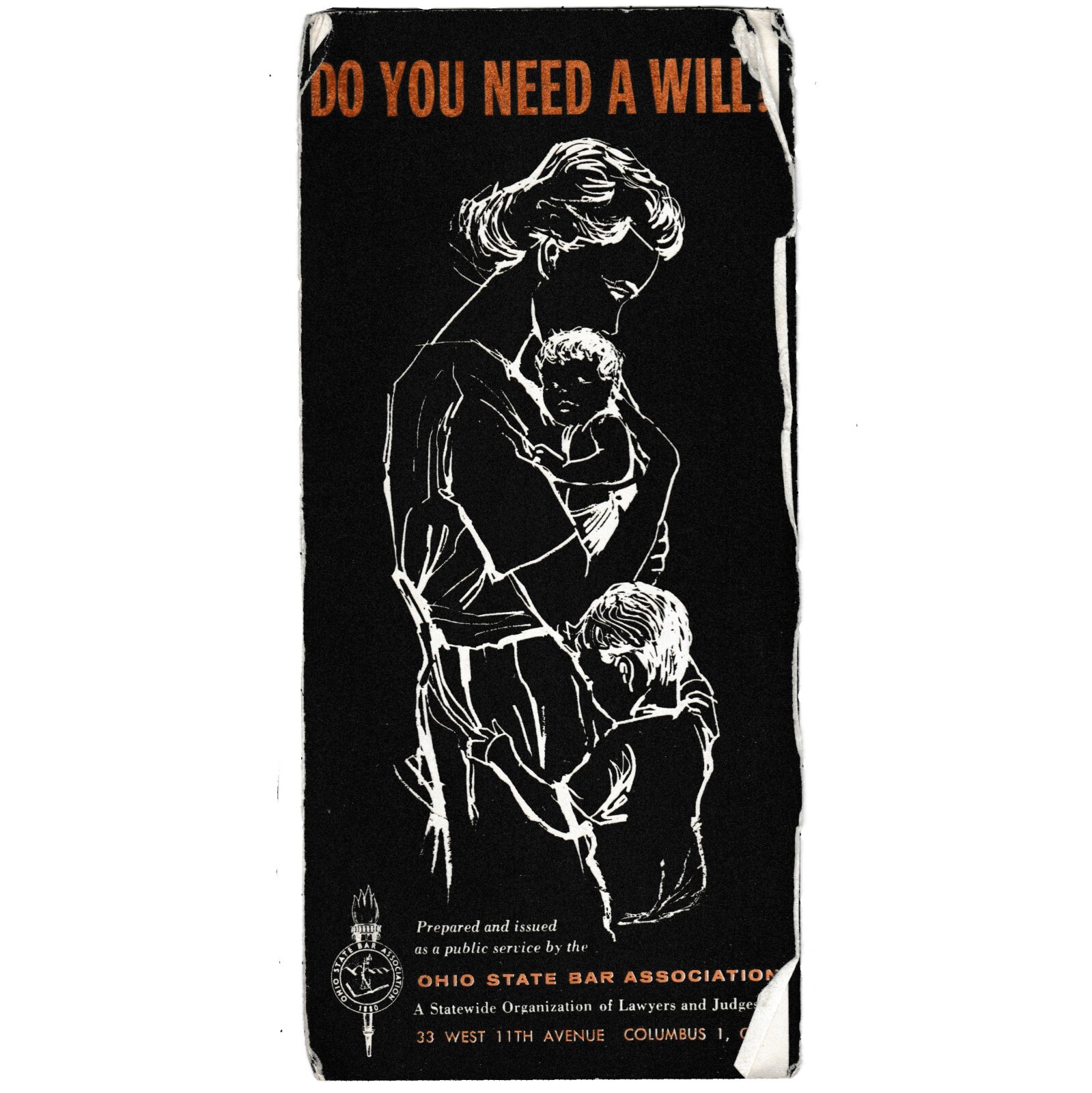 1960s Do You Need a Will Informative Pamphlet Ohio State Bar Association 11th Av