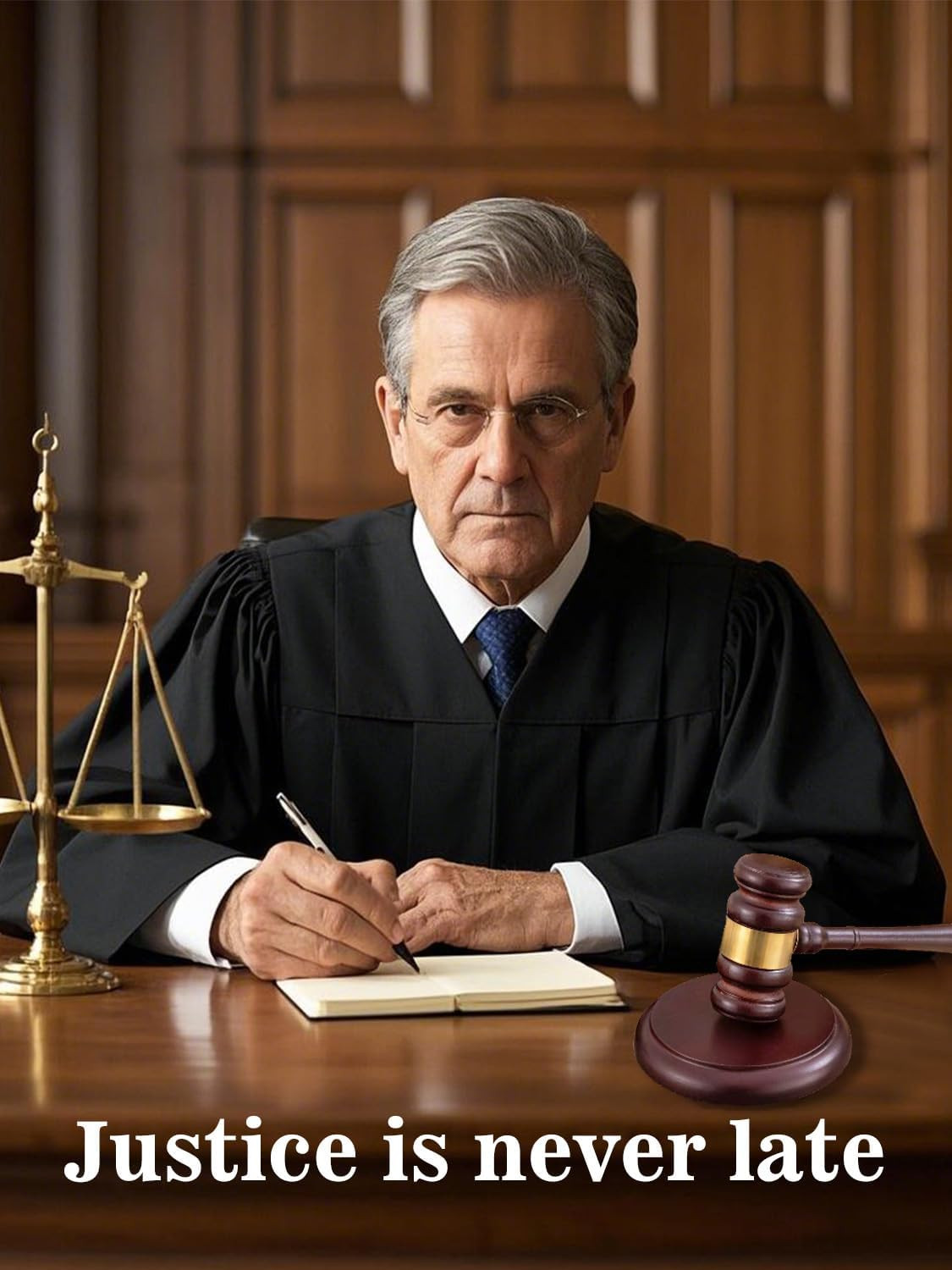 Perfect Desk Accessory, Wooden Gavel and Sound Block Set for Lawyers, Judges, Ch