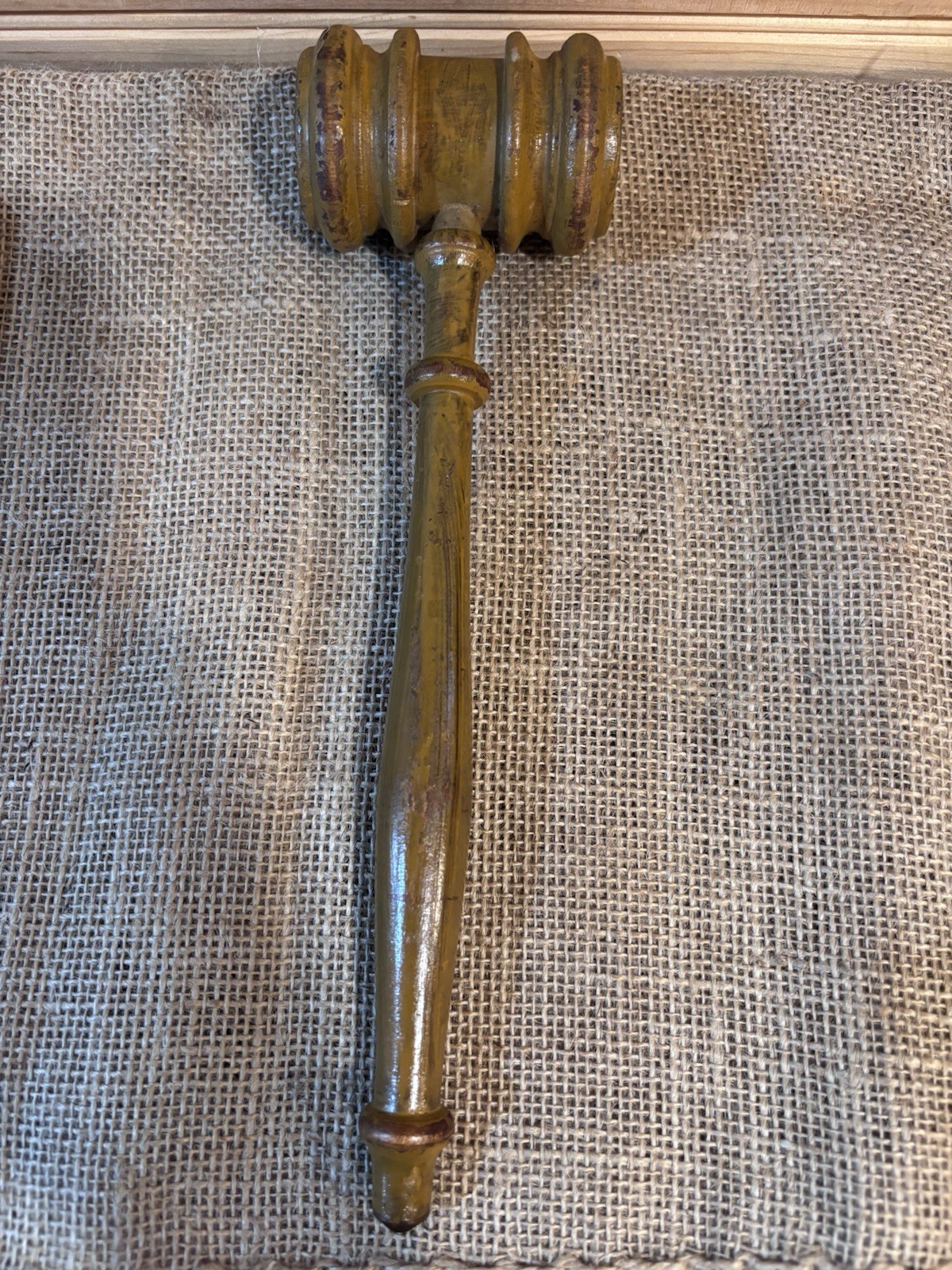 Vintage Wooden Gavel 10 Inch Legal Memorabilia Lawyers & Legal Collectible